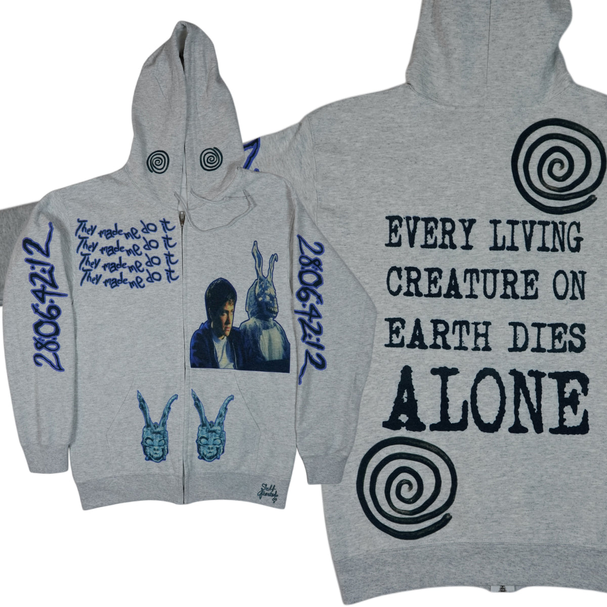 They made me do it zip up hoodie