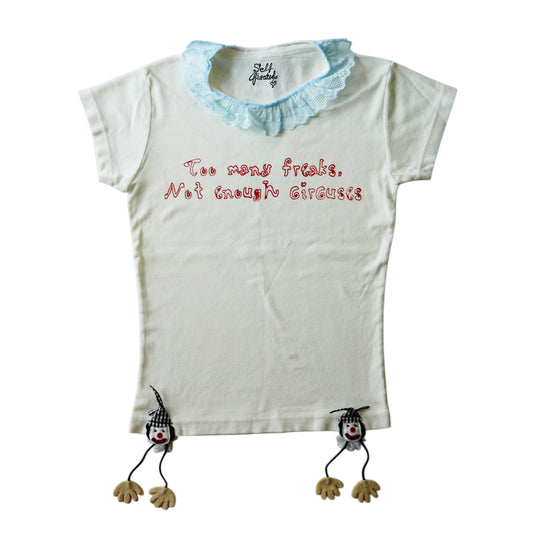 Freaks baby tee with collar