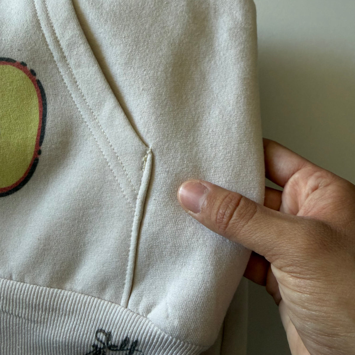 Time is elastic zip up hoodie - M