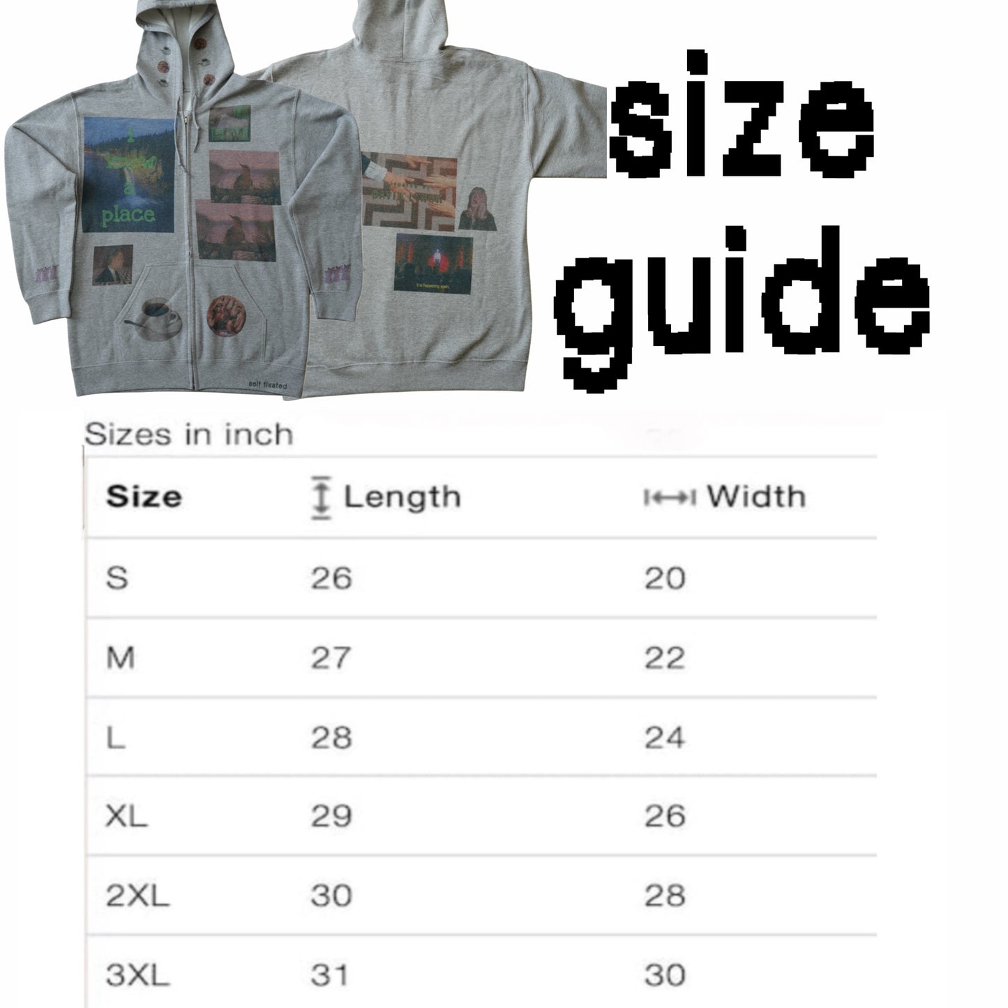 I know a place zip up hoodie