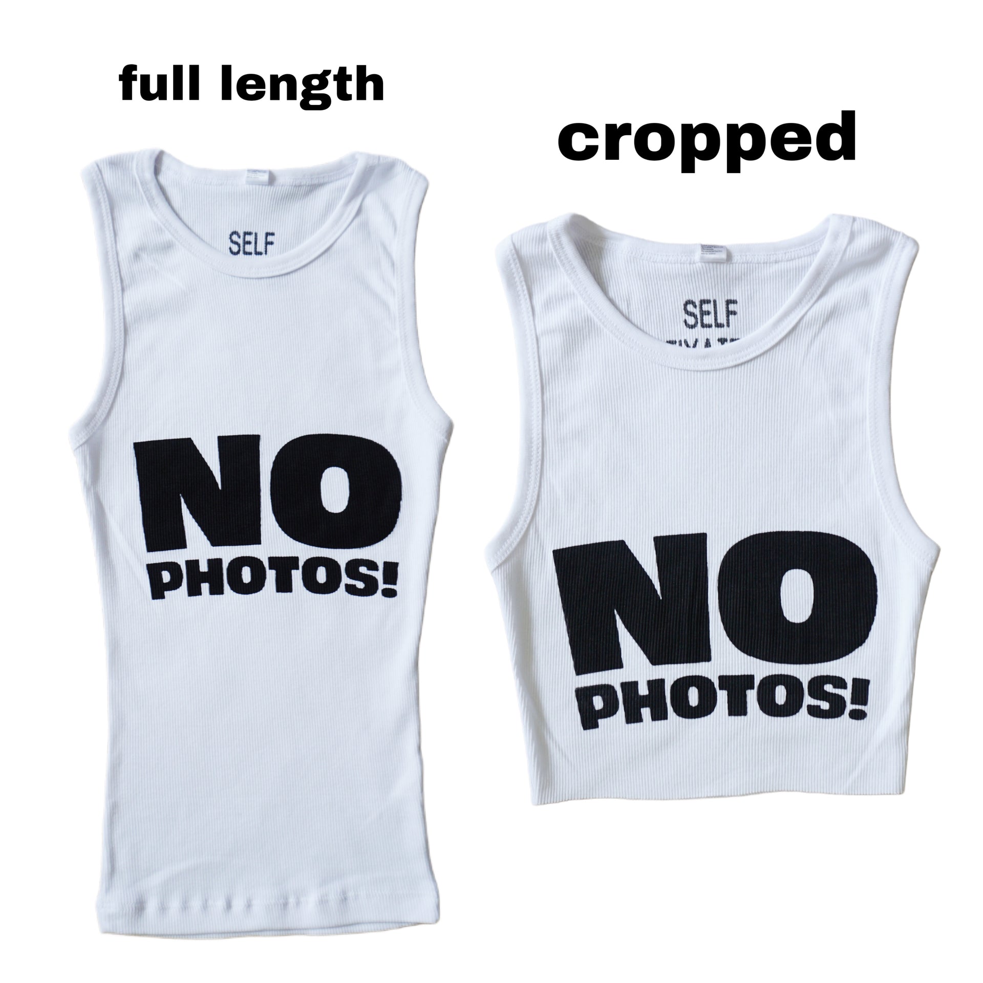 No photos tank top