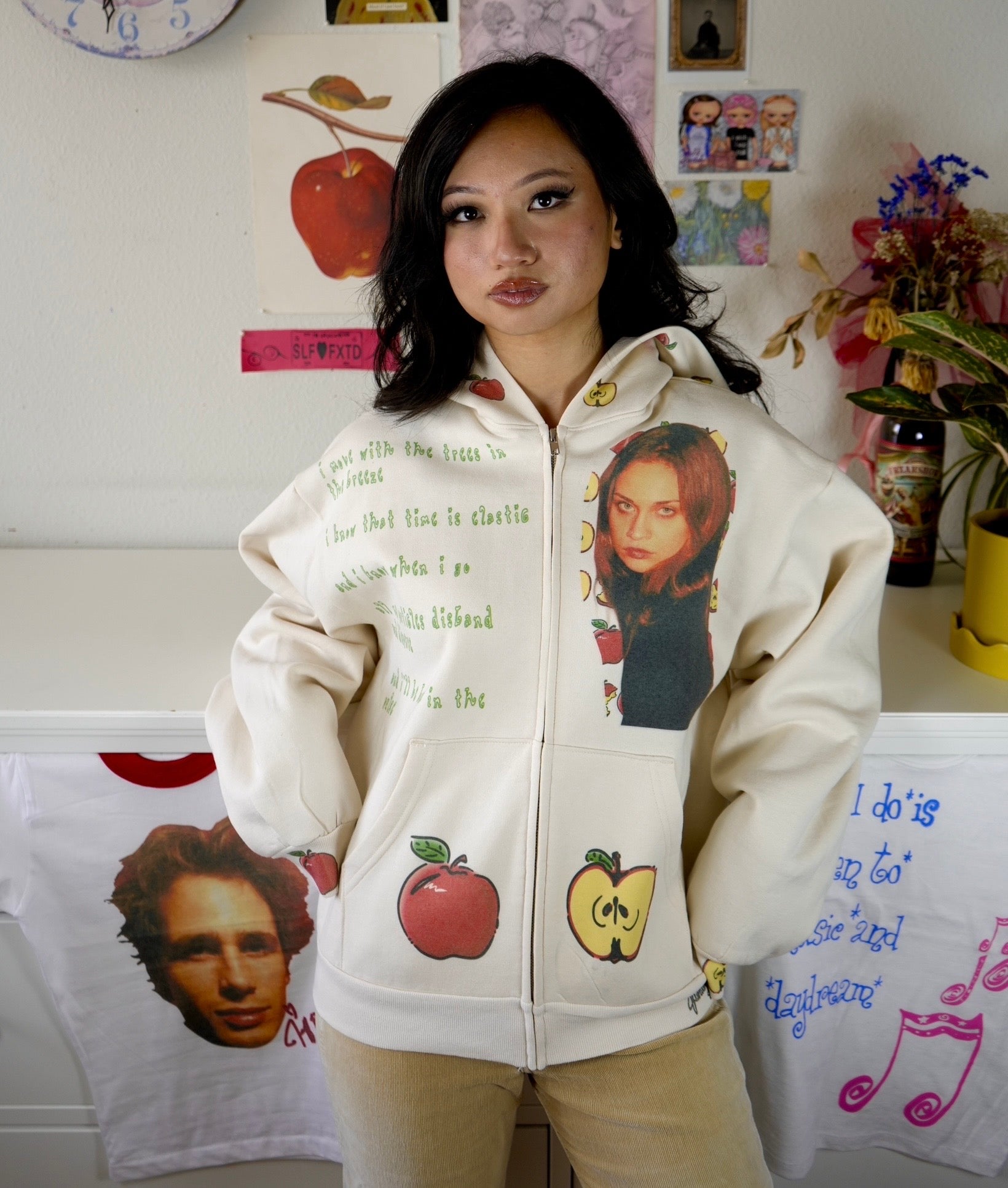 Time is elastic zip up hoodie – SELF FIXATED