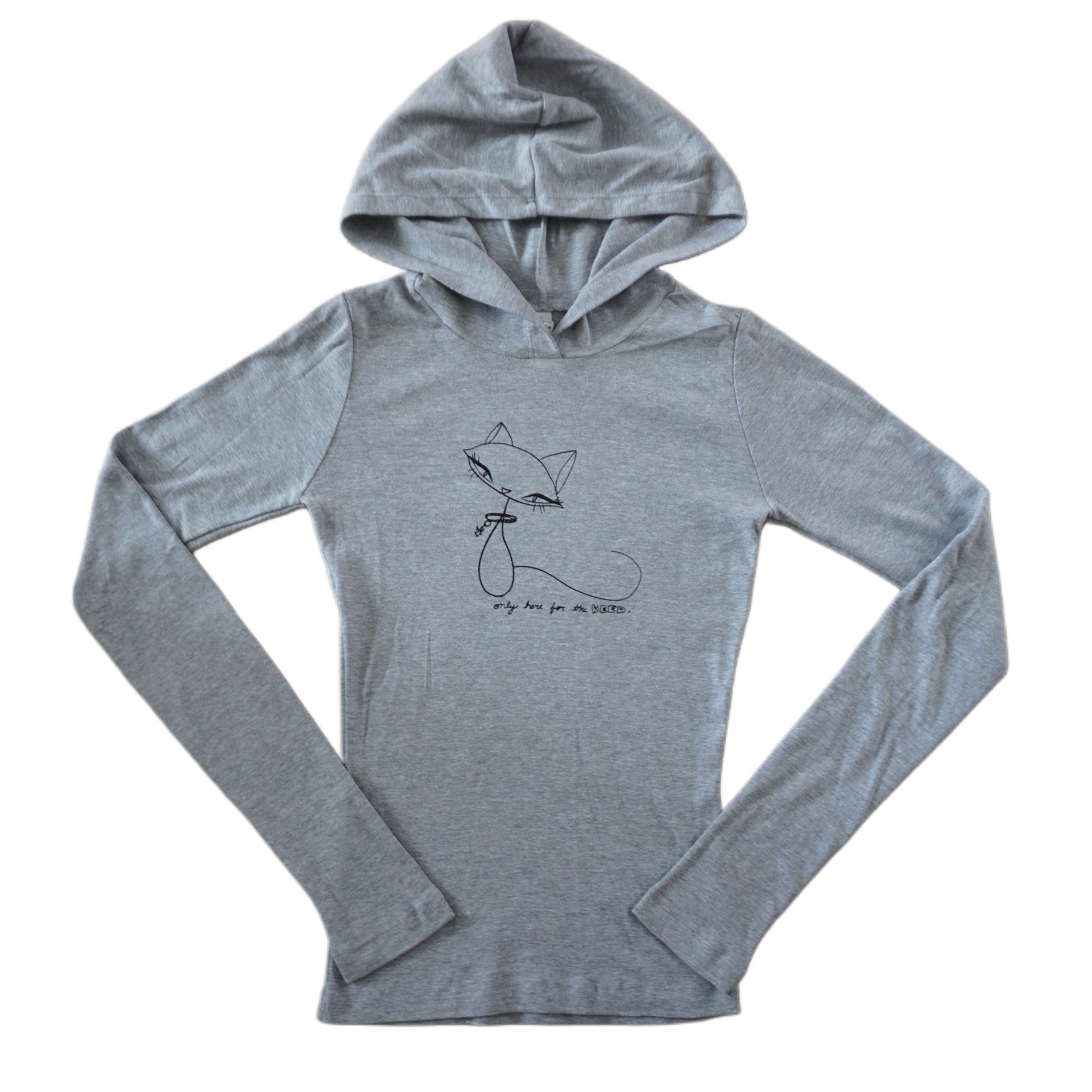 Only here for the… long sleeve hoodie