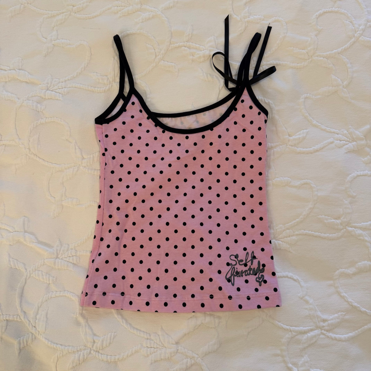 Horse polka dot tank - XS