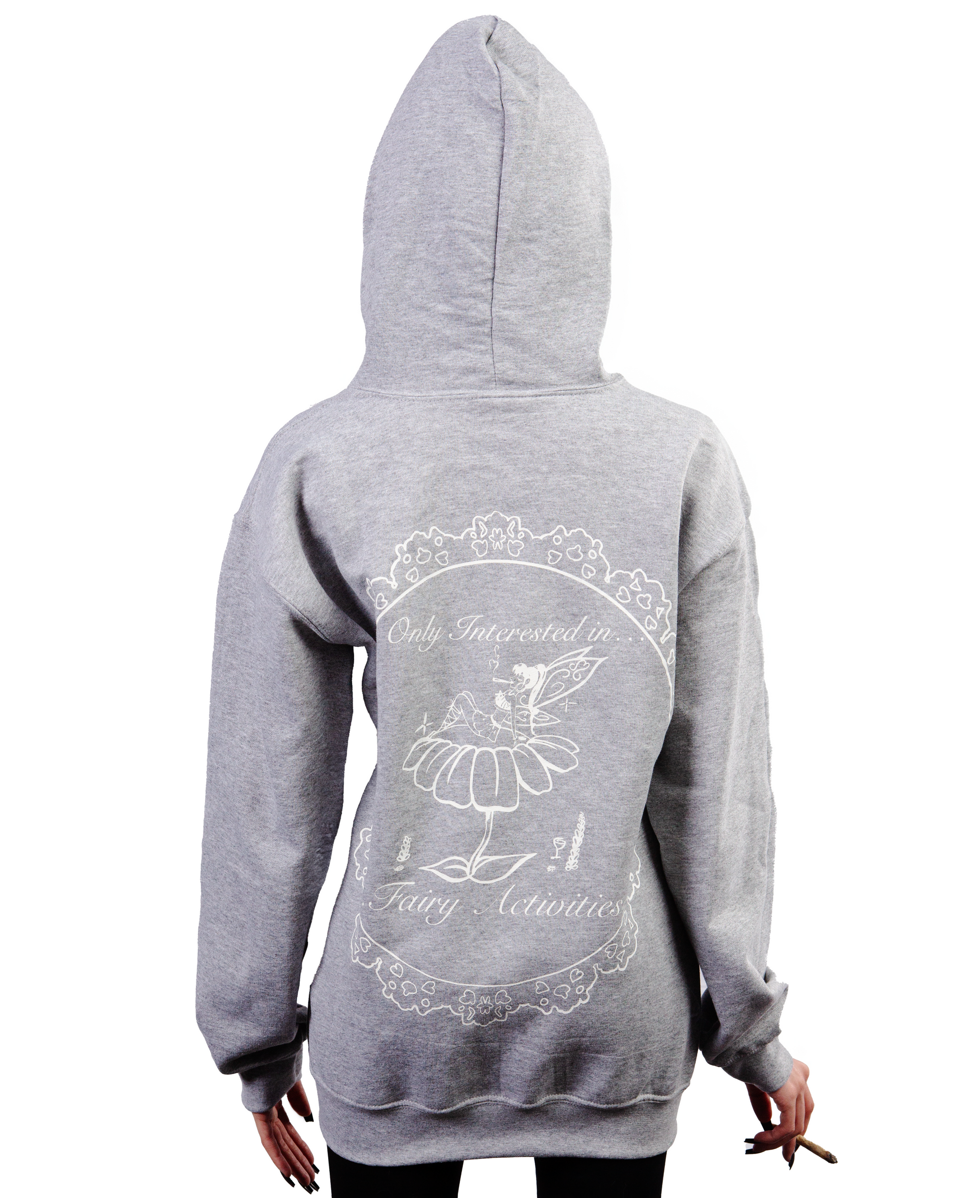 Only interested in fairy activities zip up hoodie