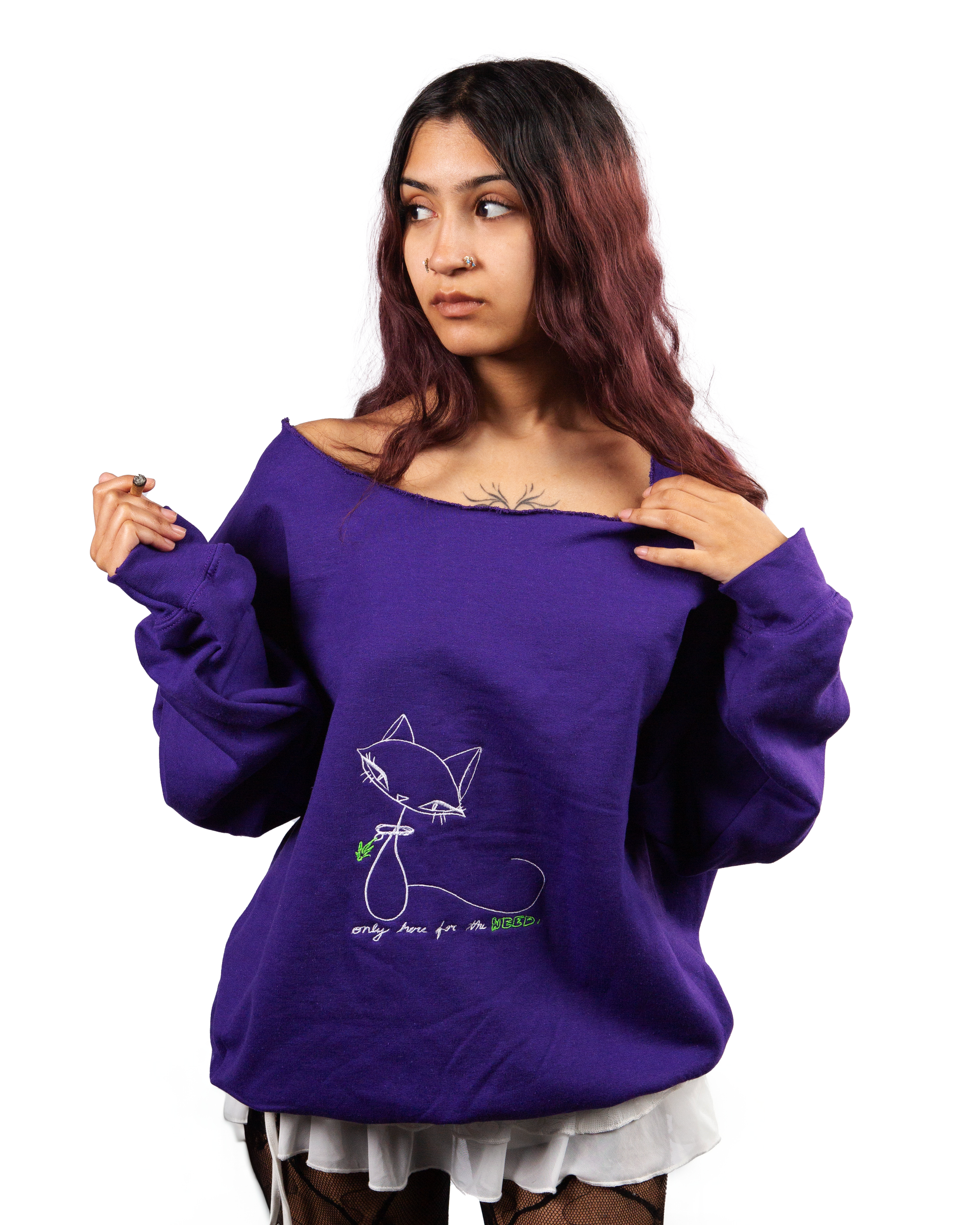 Only here for the… off the shoulder sweater
