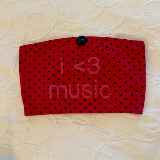 I love music bandeau - S