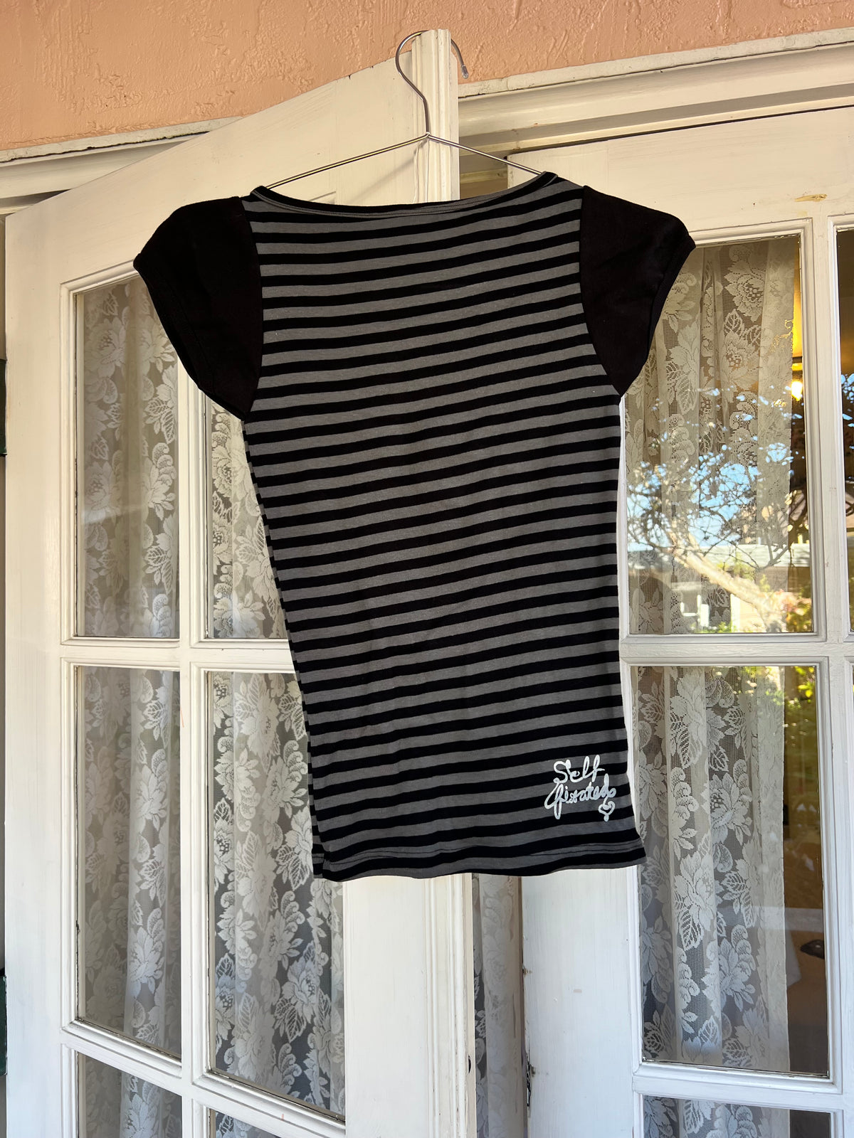 Between The Bars striped baby tee - XS