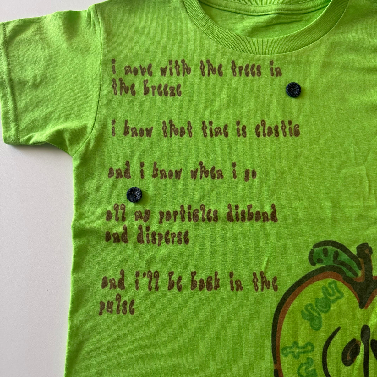 Time is elastic baby tee - S