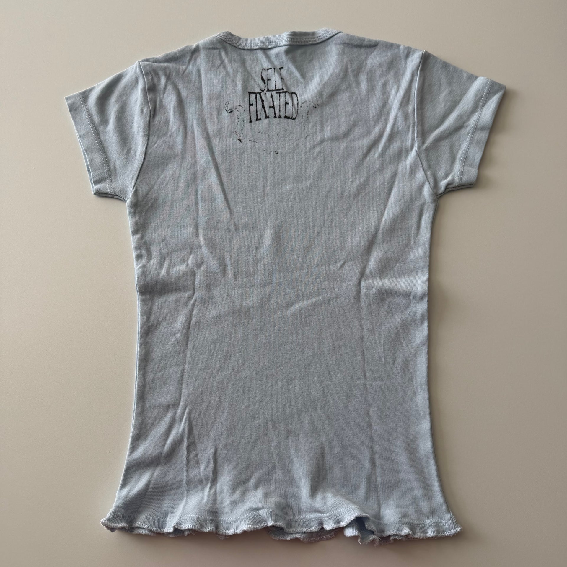 I talk alot... baby tee - XS