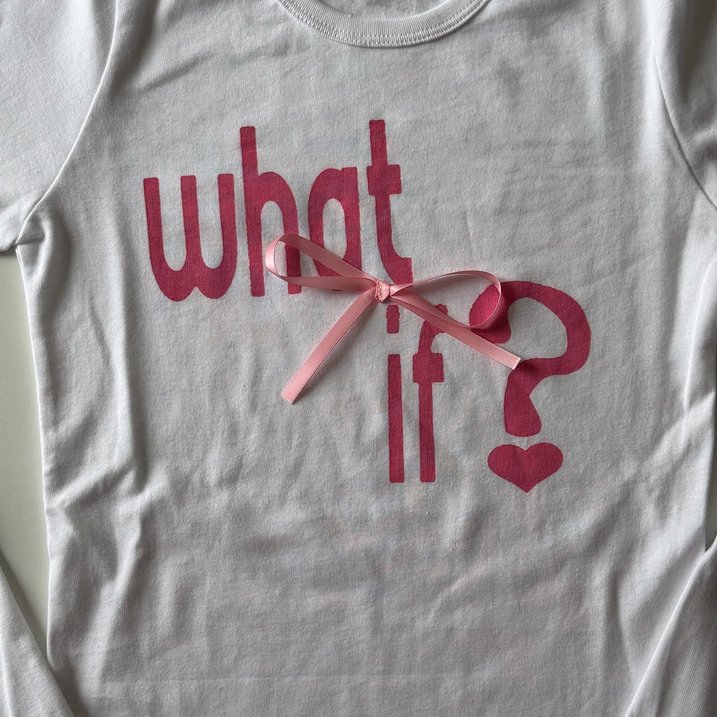 What if? long sleeve tee - S