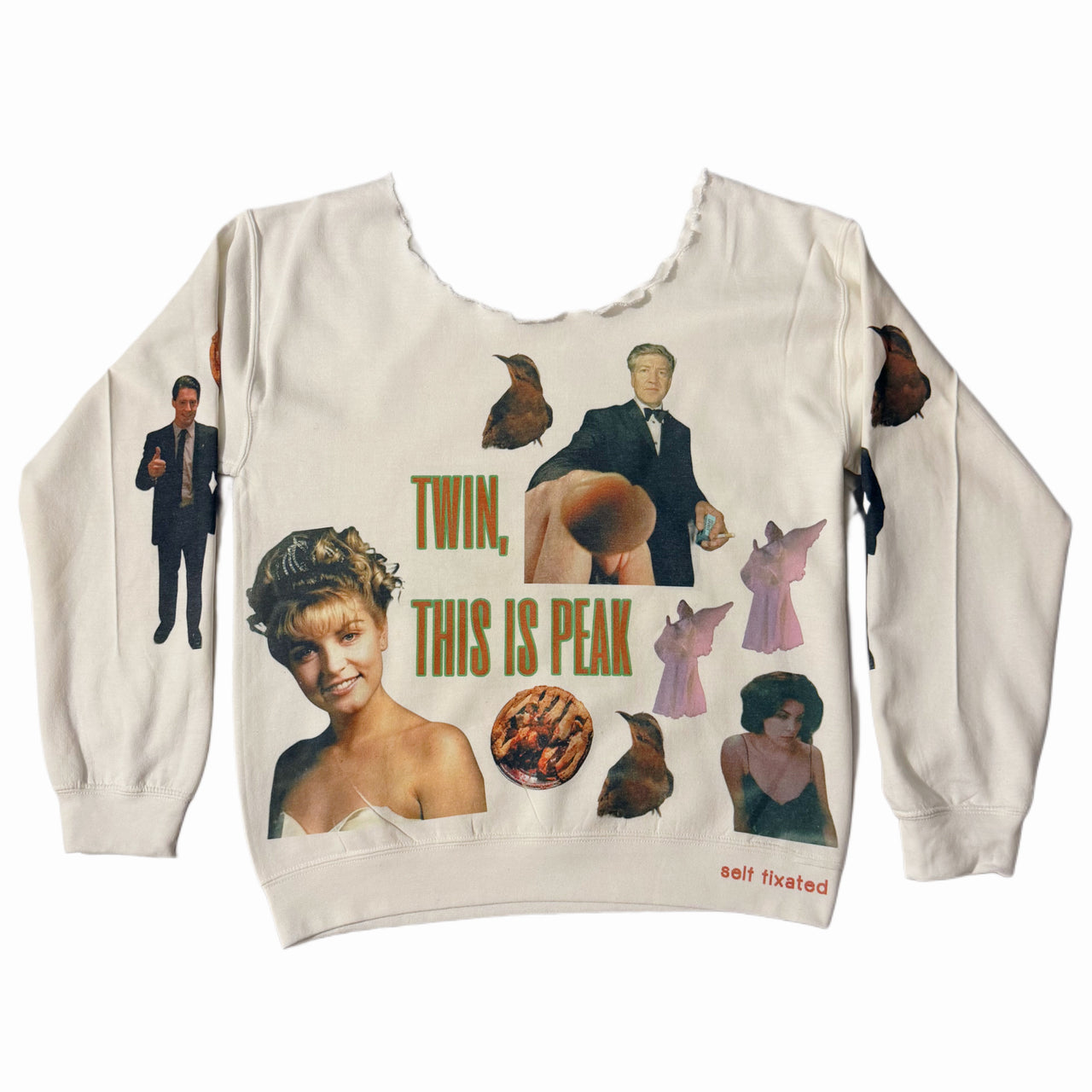 This is peak off the shoulder sweater