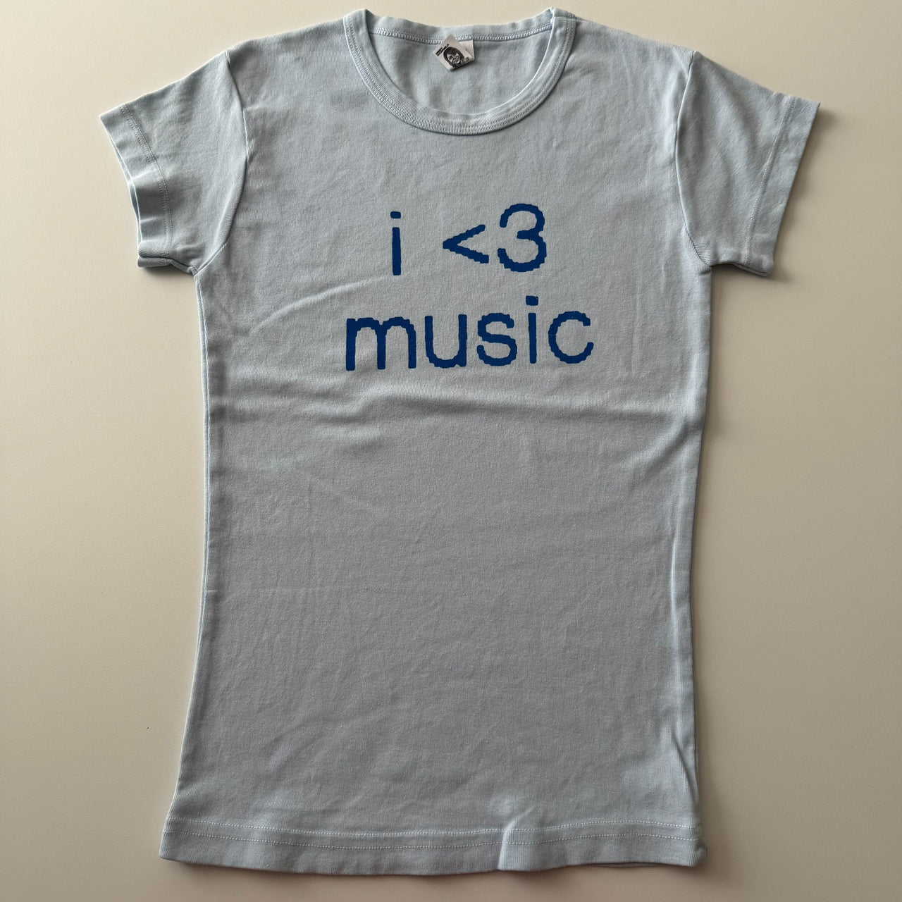 I <3 music baby tee - XS