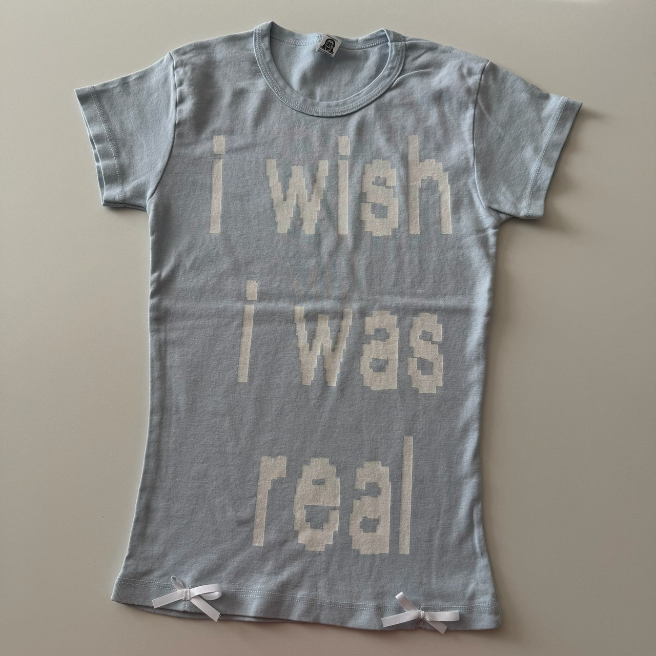 I wish I was real baby tee - S