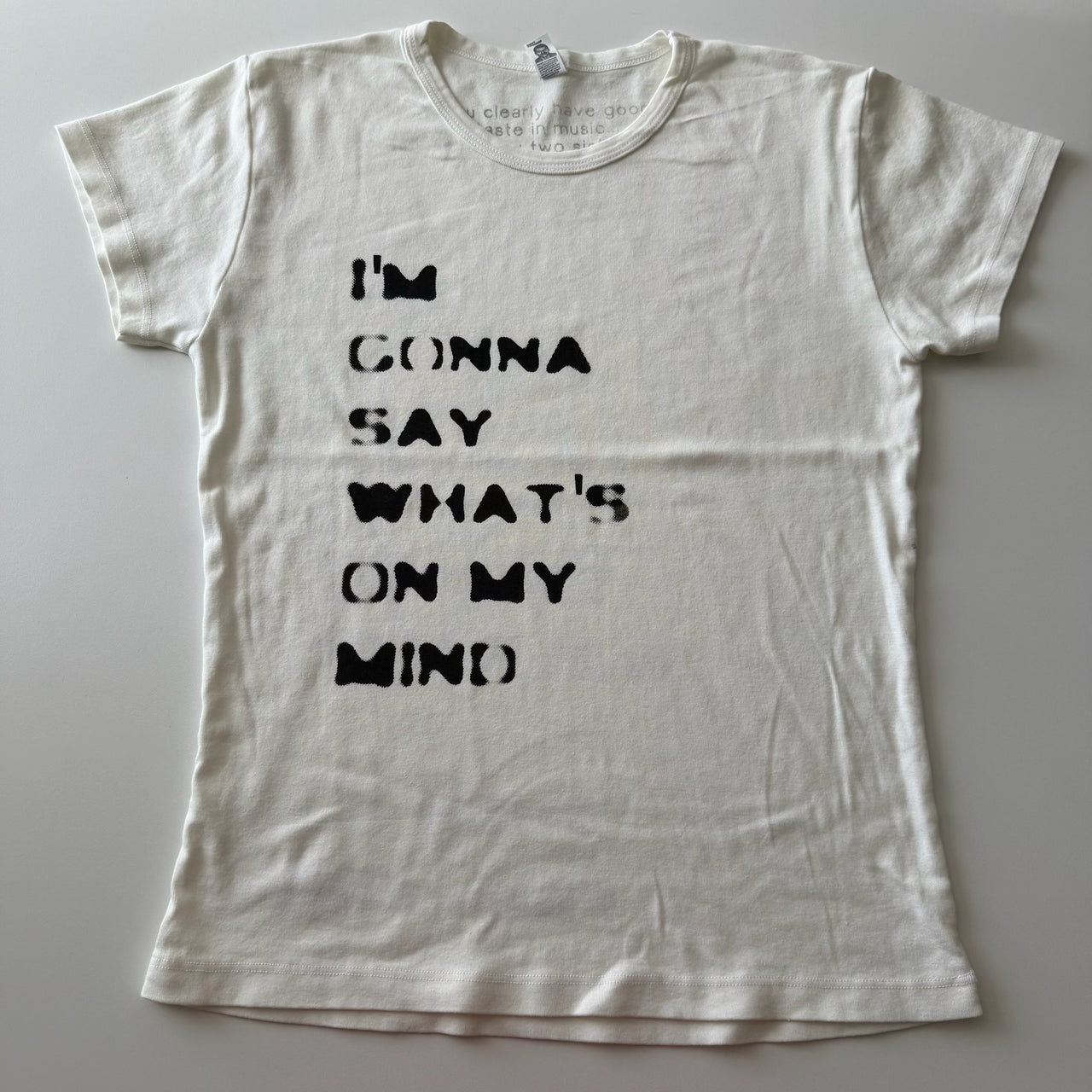 I'm gonna say what's on my mind baby tee - 2XL