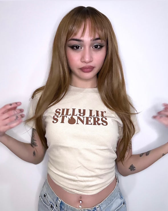 SELF FIXATED X EMILY THE FAIRYY Silly Lil' Stoners Creme Tee