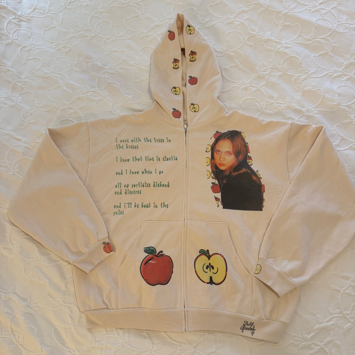 Time is elastic zip up hoodie - 2XL