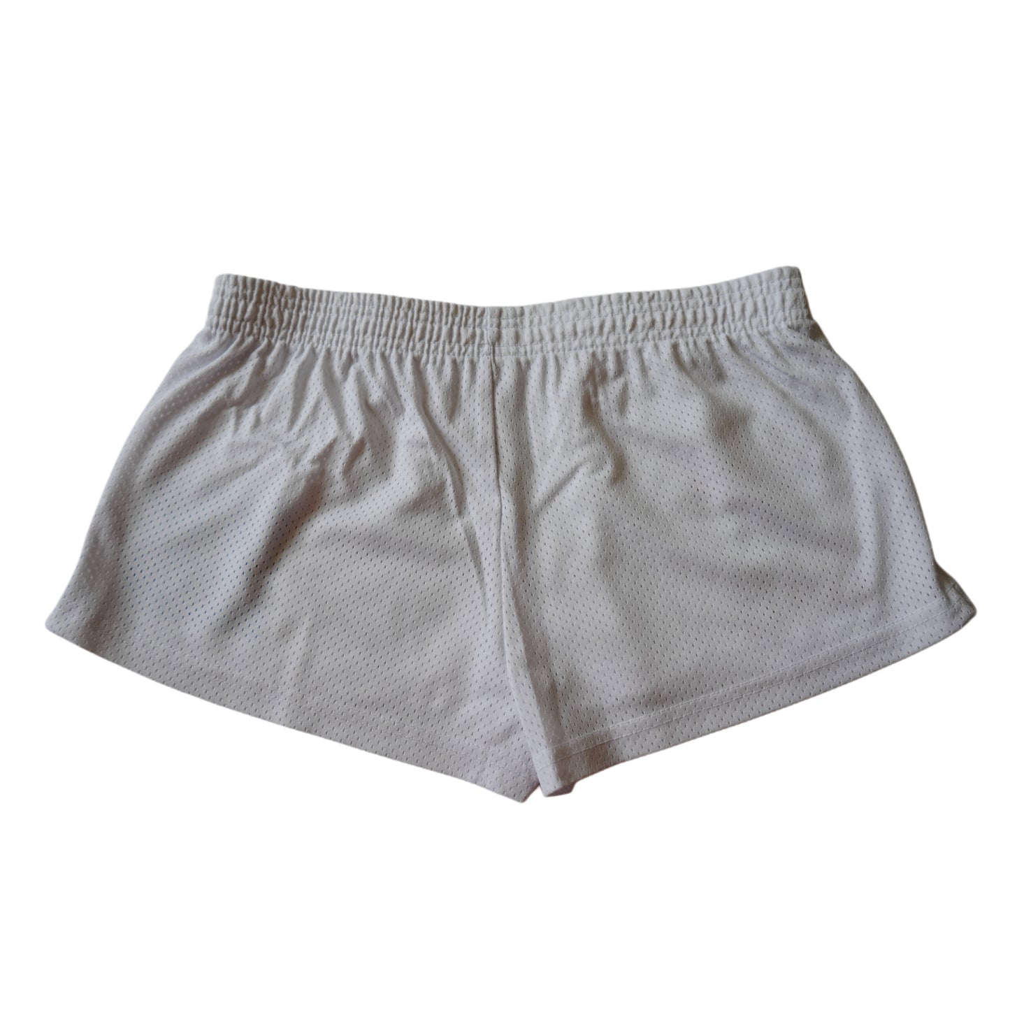 A girl with no friends & an empty heart mesh micro shorts