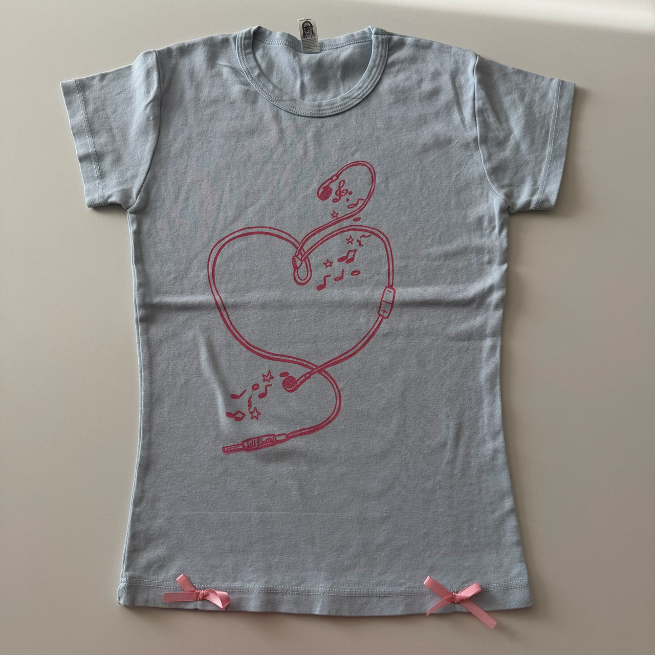 Headphones baby tee - S