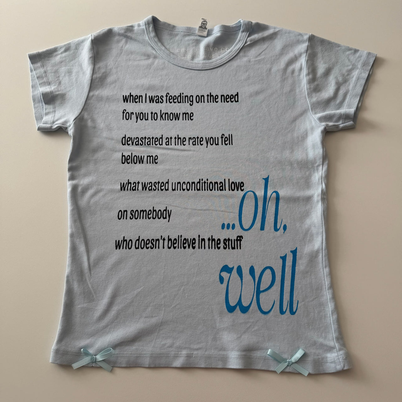 Oh well baby tee - XL