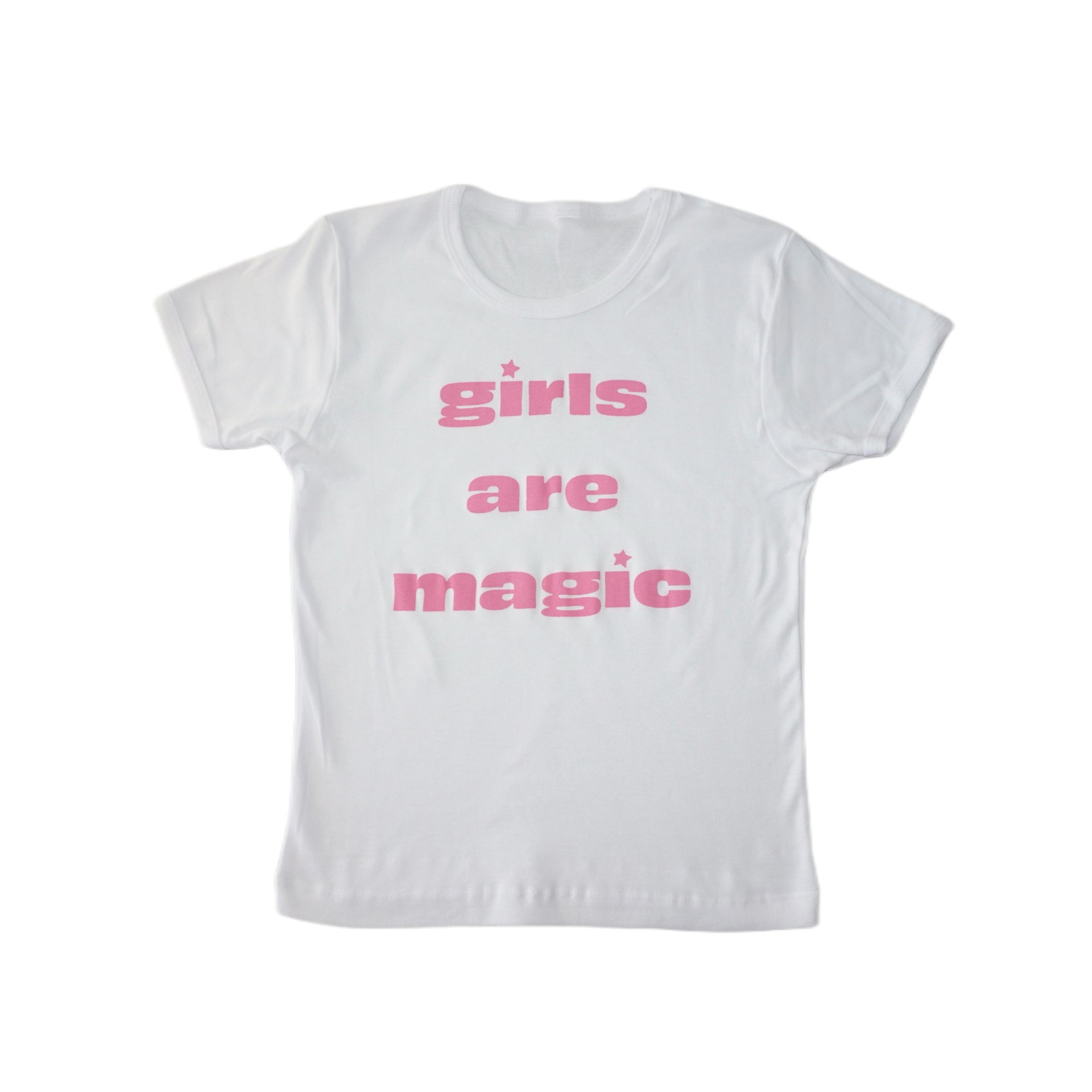 Girls Are Magic Fitted Baby Tee