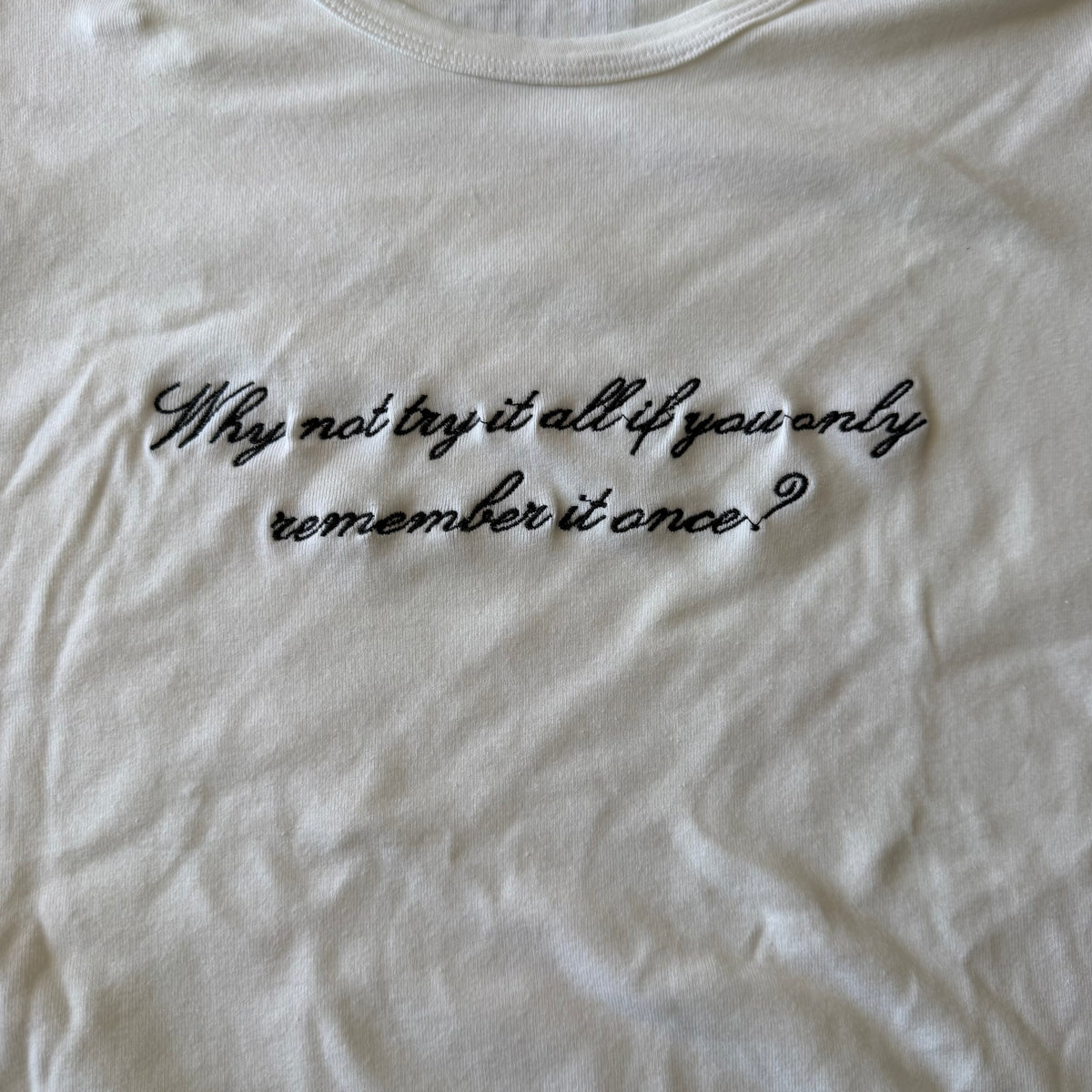 Why not try it all baby tee - XL