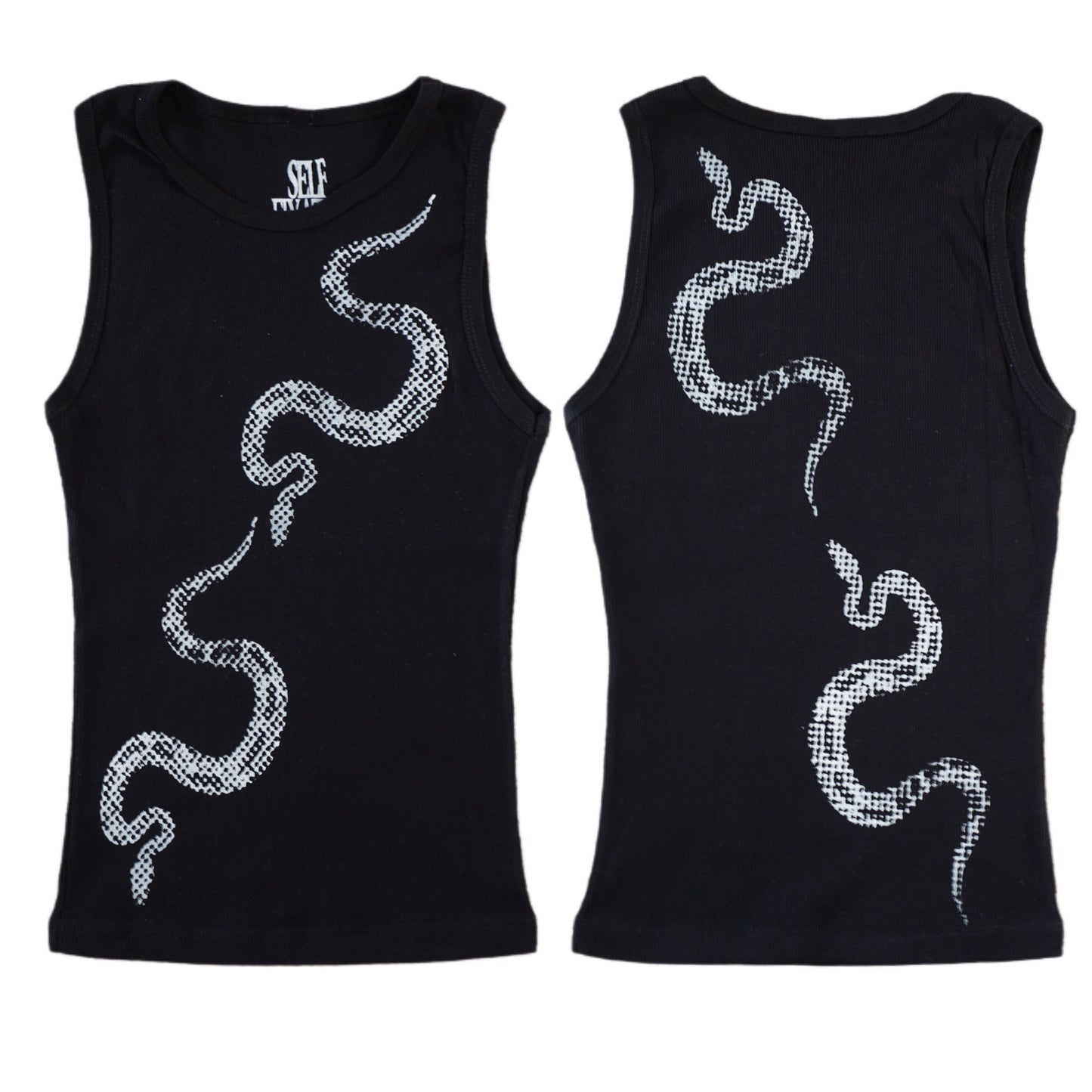 Snake two sided print tank top