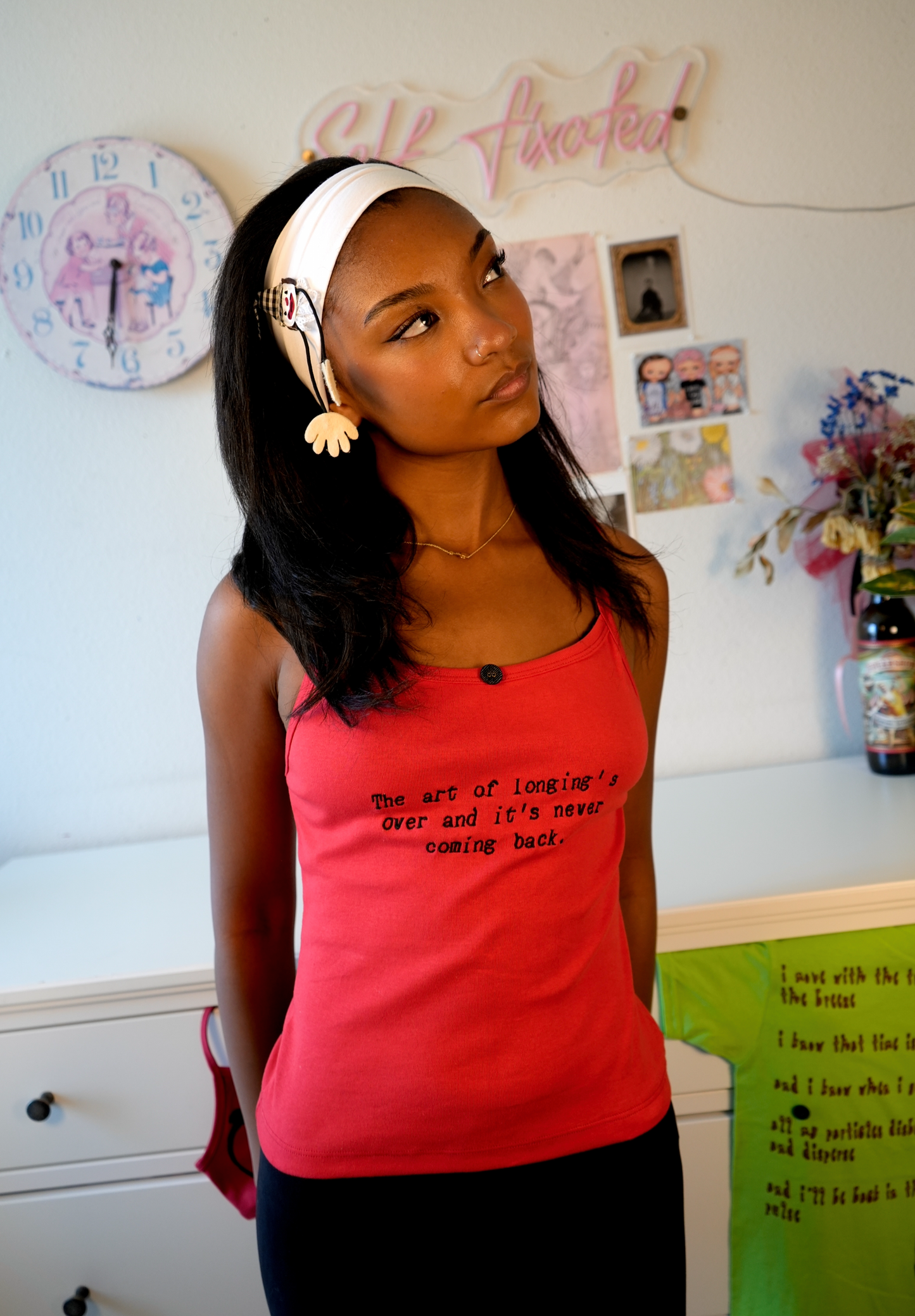The art of longing's over tank top