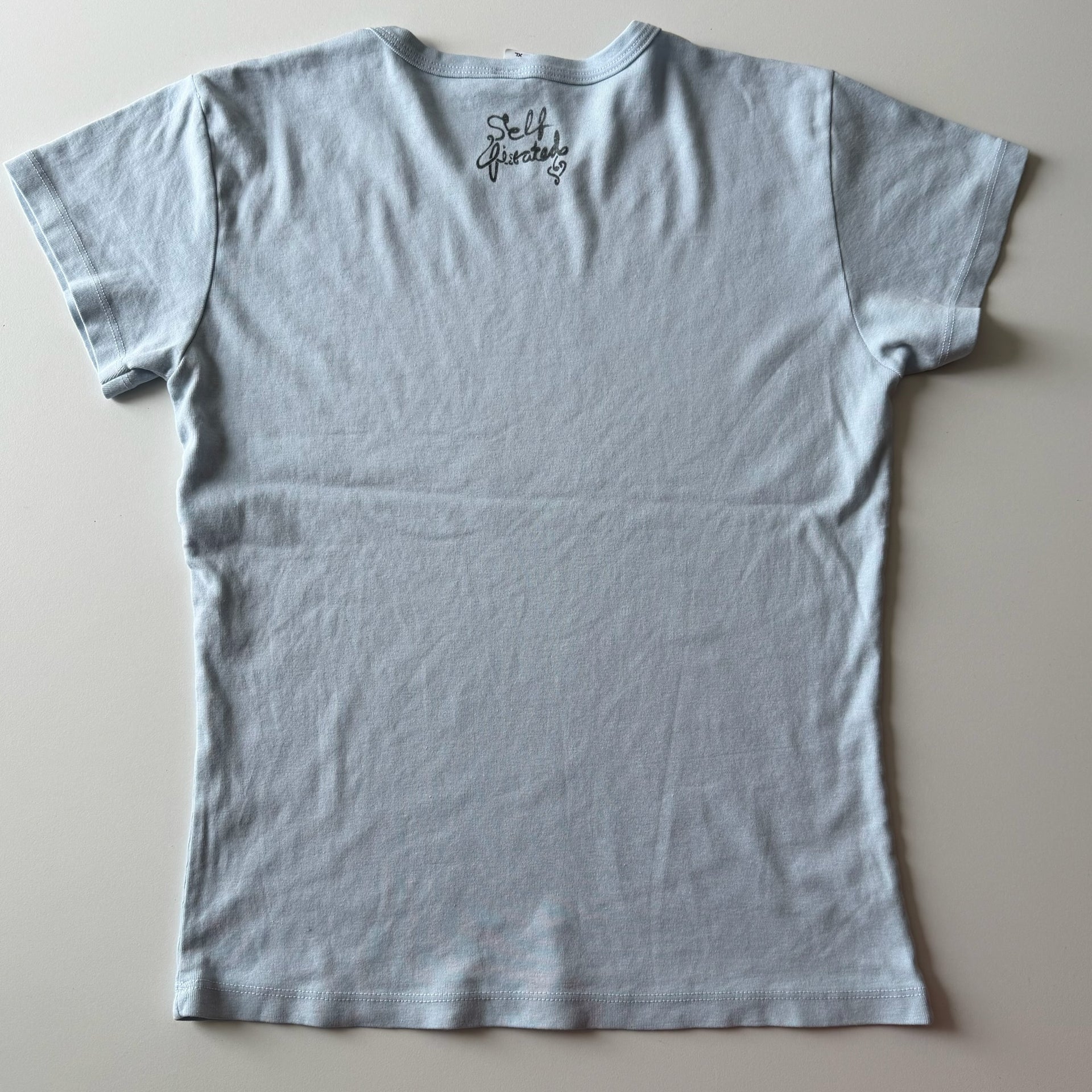 Busy trying to become who i am baby tee - XL