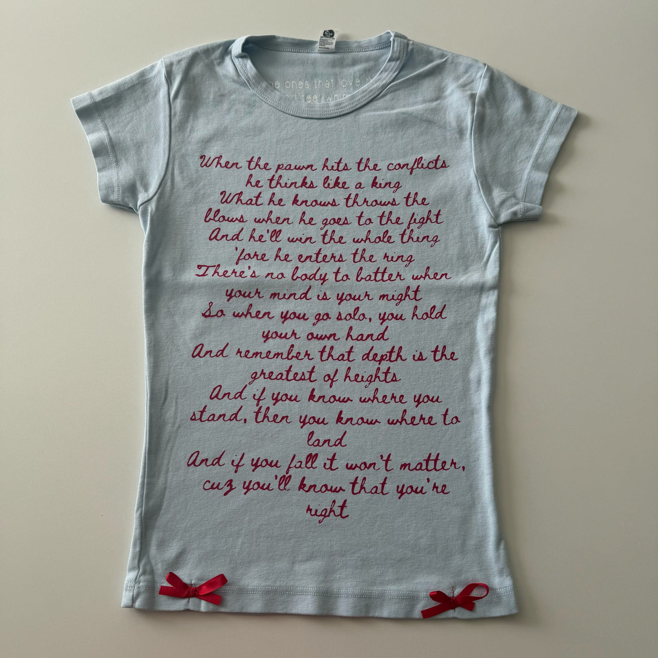 When the pawn... baby tee - XS