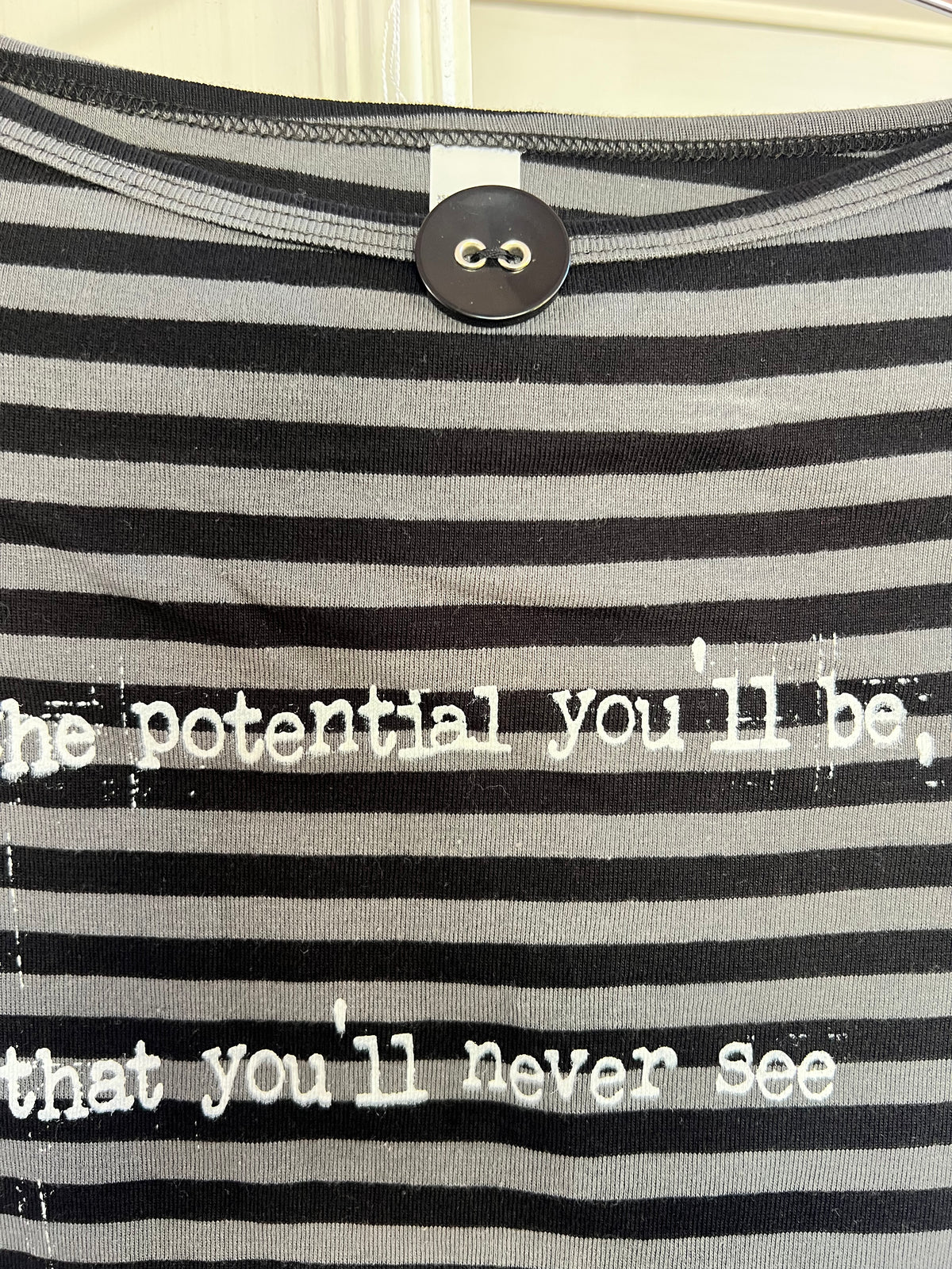 Between The Bars striped baby tee - XS