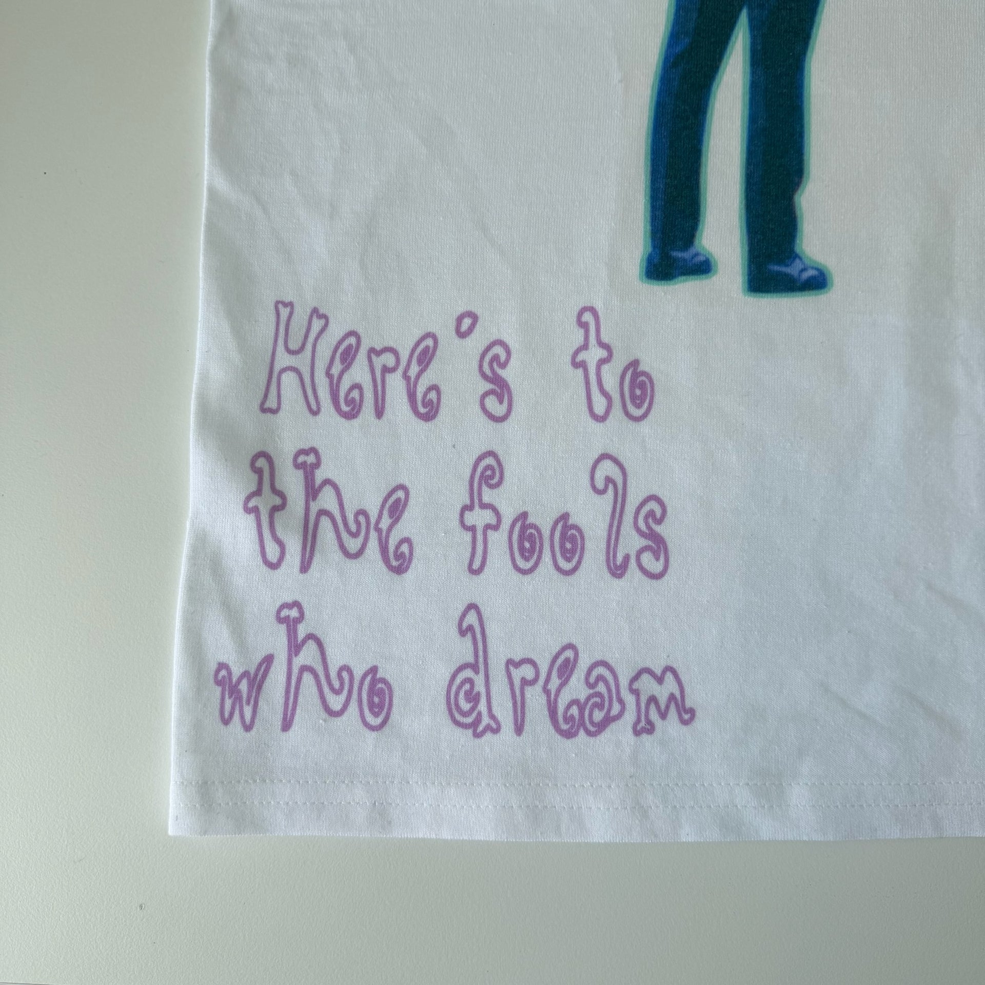 Here's to the fools who dream off the shoulder tee - XL