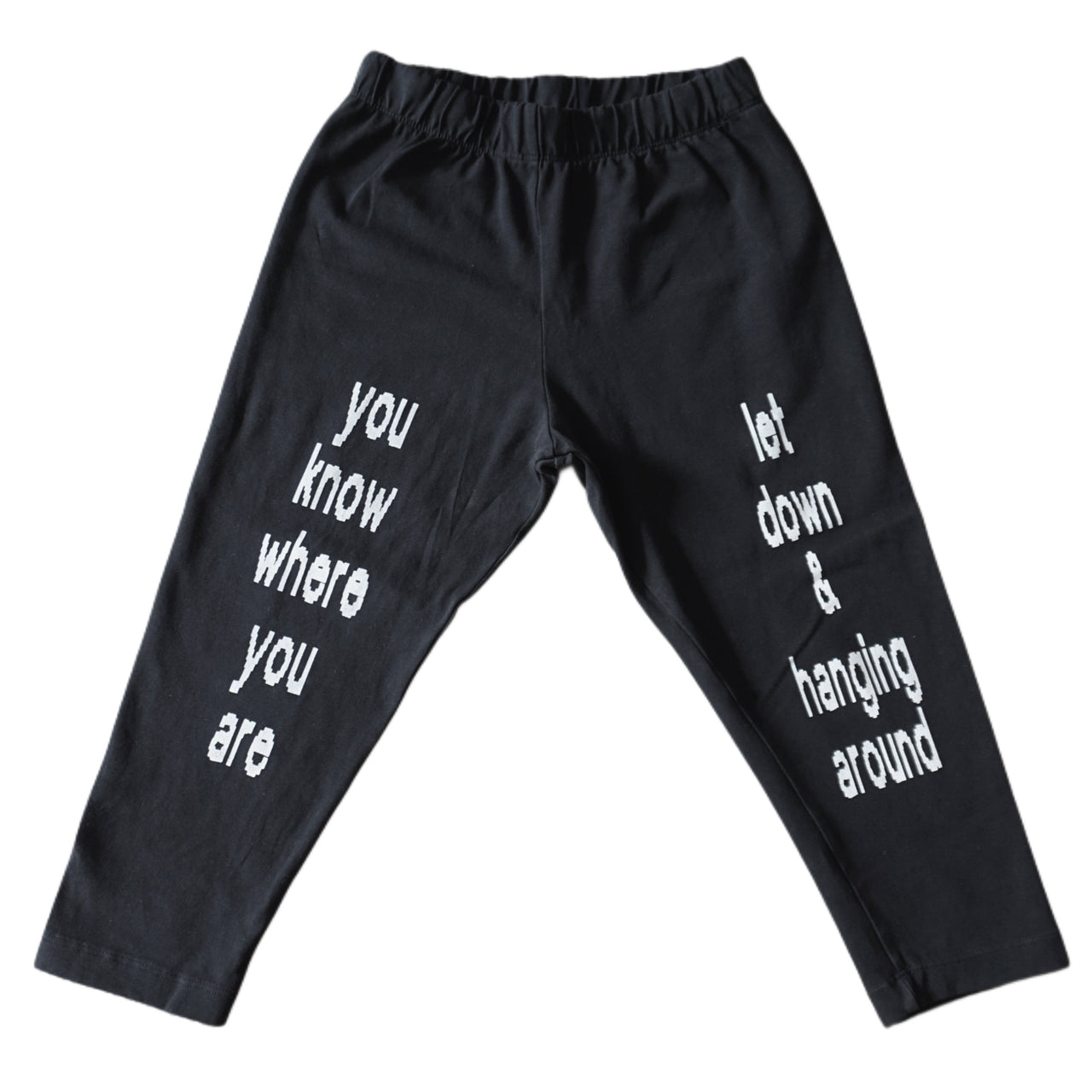 Let down & hanging around capri leggings