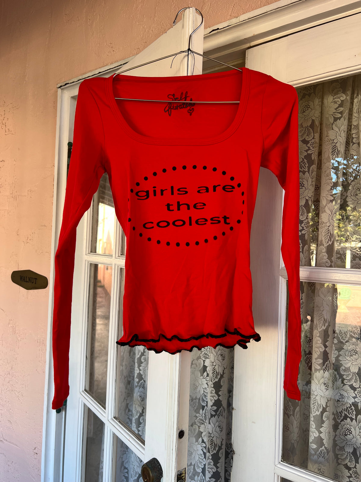 Girls Are The Coolest Long Sleeve tee - S