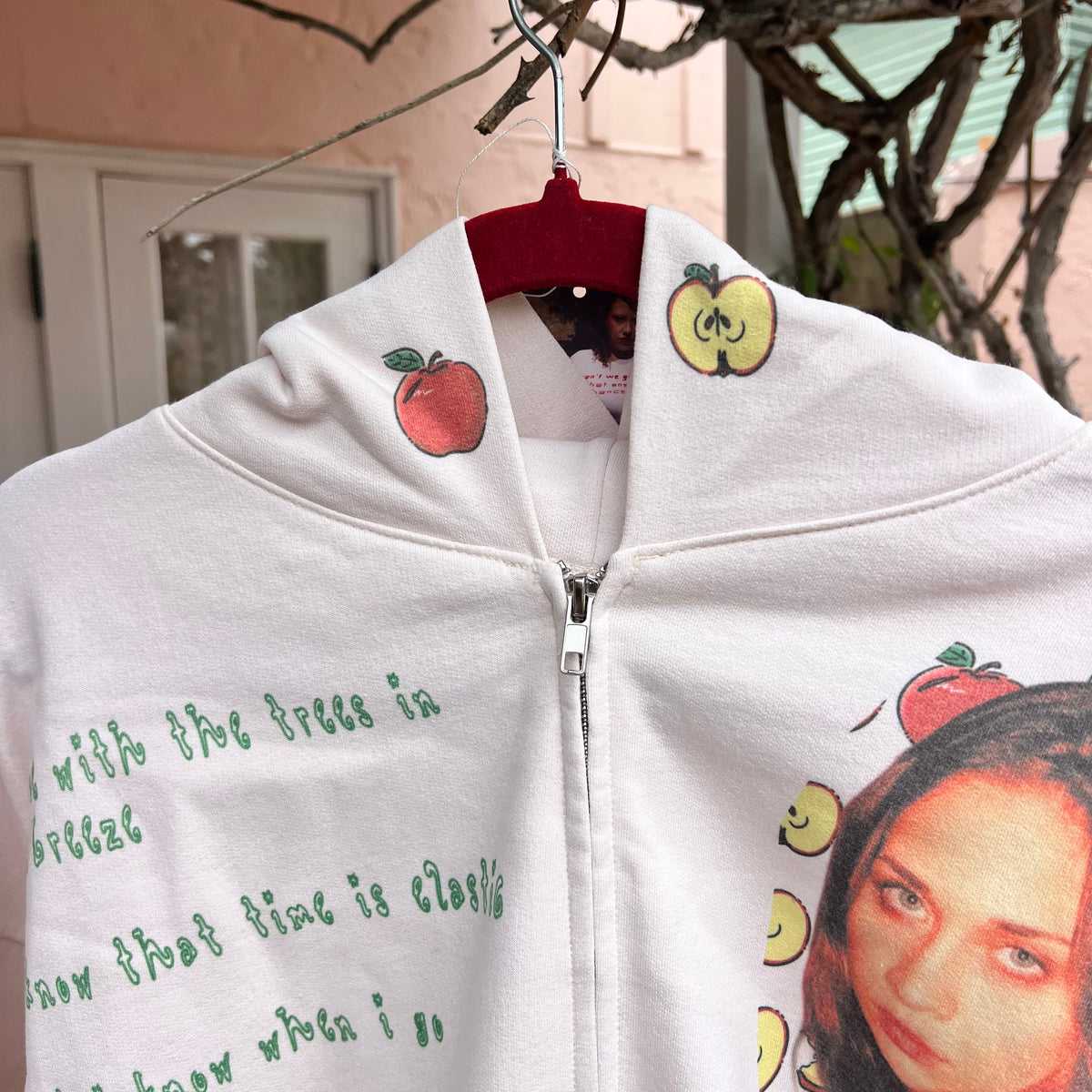 Time is elastic zip up hoodie - 2XL