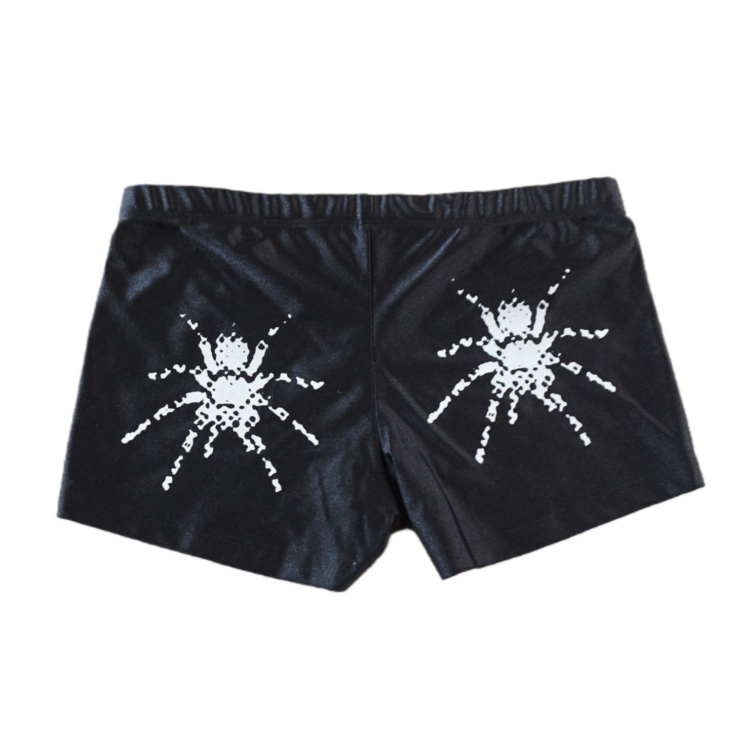 Spider print micro shorts