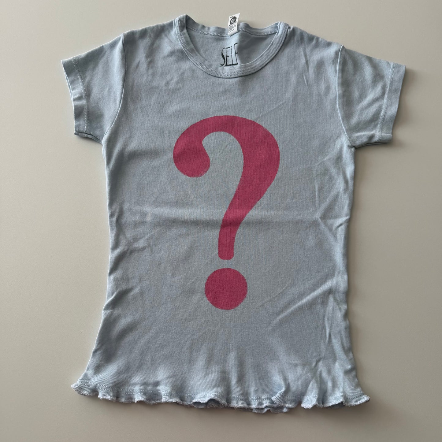 Question mark baby tee - XS