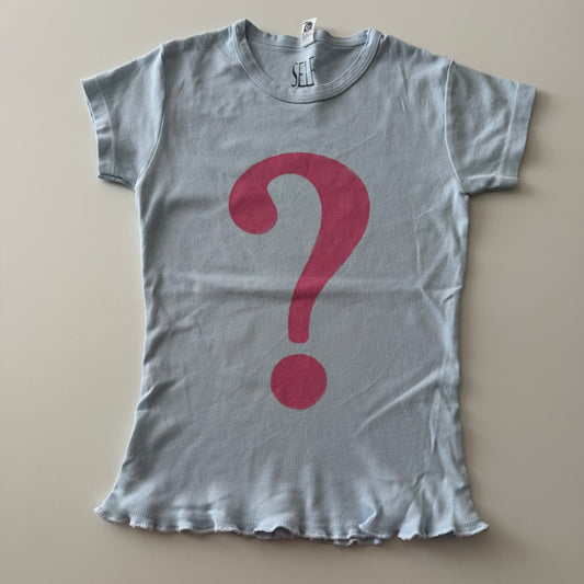 Question mark baby tee - XS