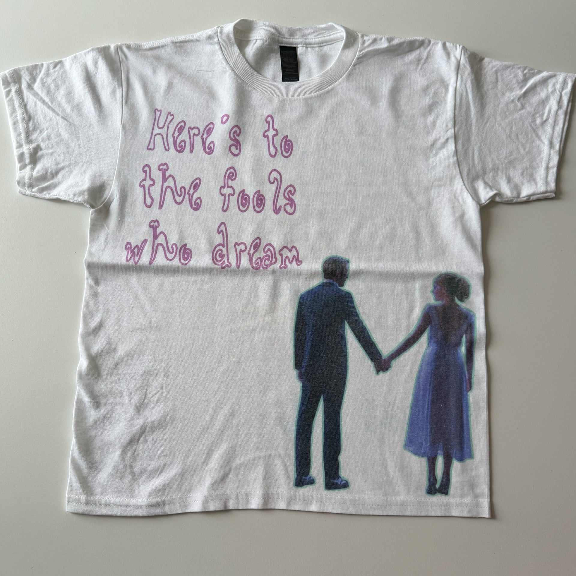 Here's to the fool's who dream baby tee - L