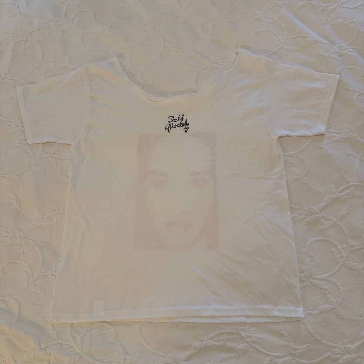 Fiona off the shoulder baby tee - L