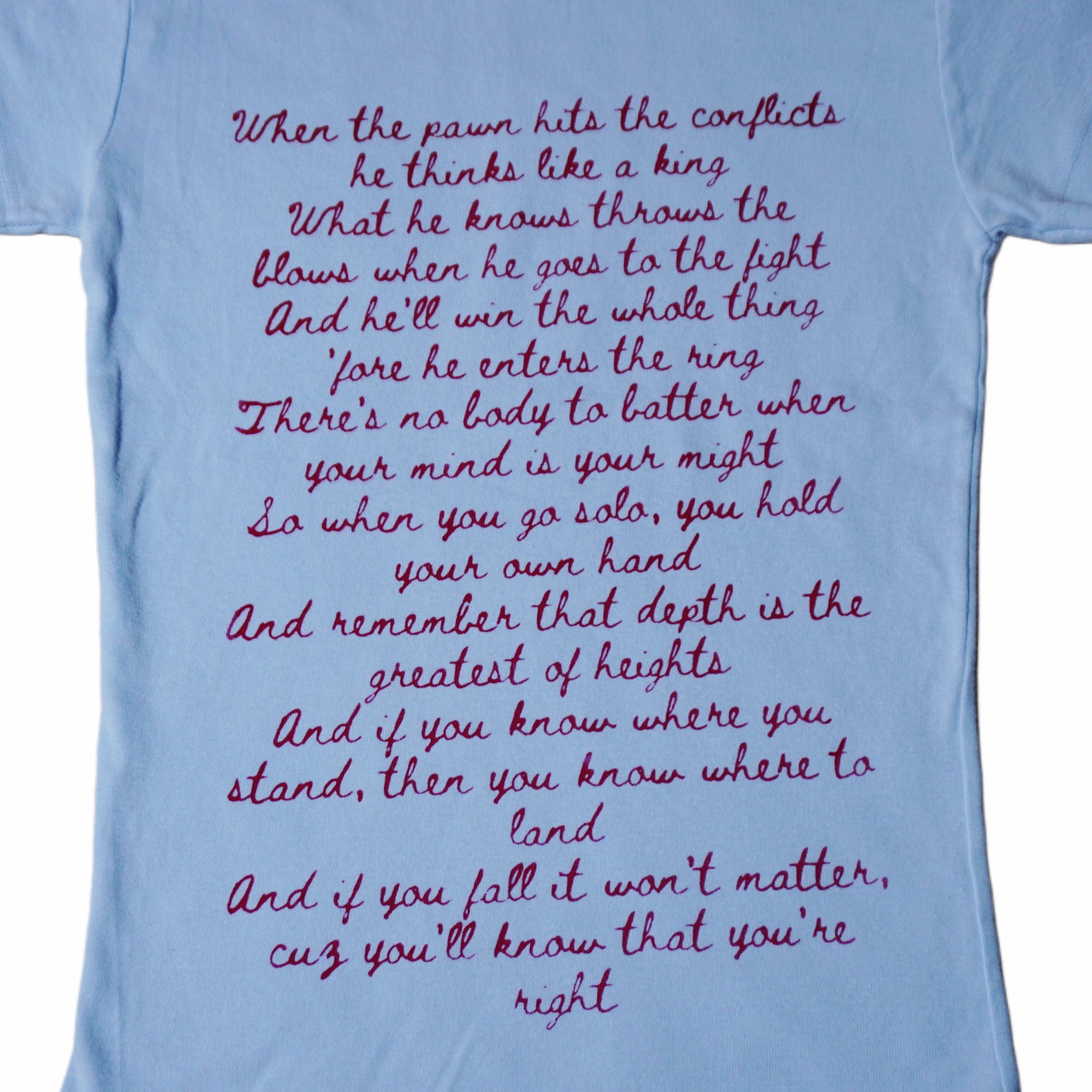 When the pawn poem tee