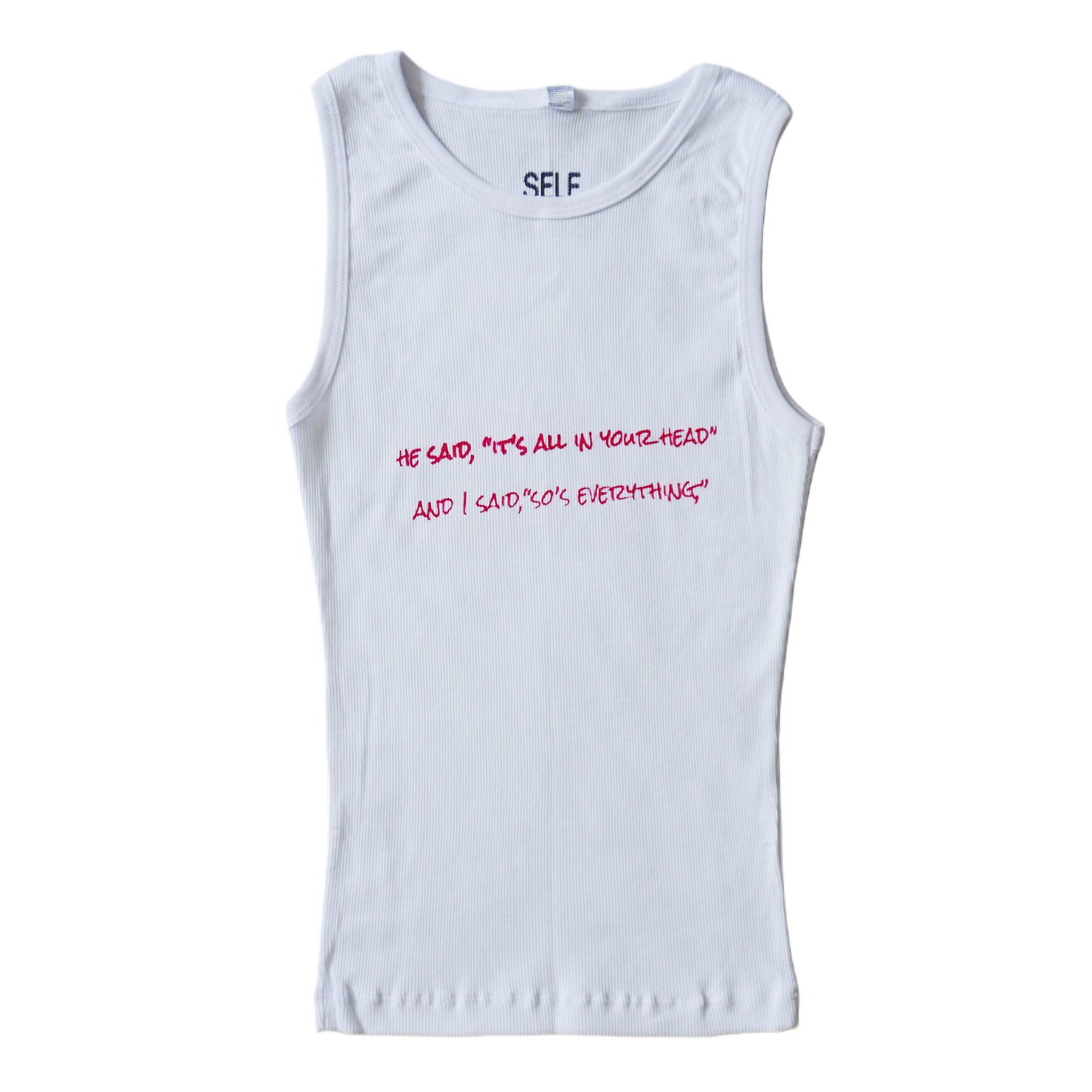 But he didn't get it... fiona apple two sided tank