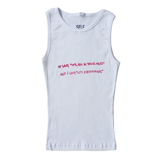 But he didn't get it... fiona apple two sided tank