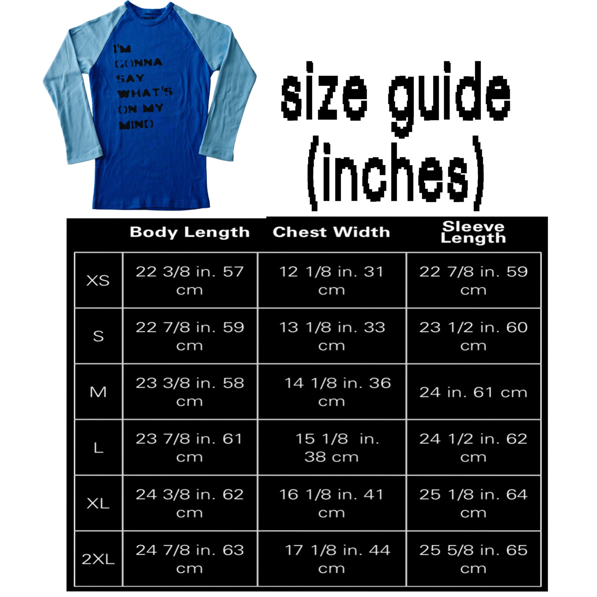 I'm gonna say what's on my mind 3/4 sleeve top