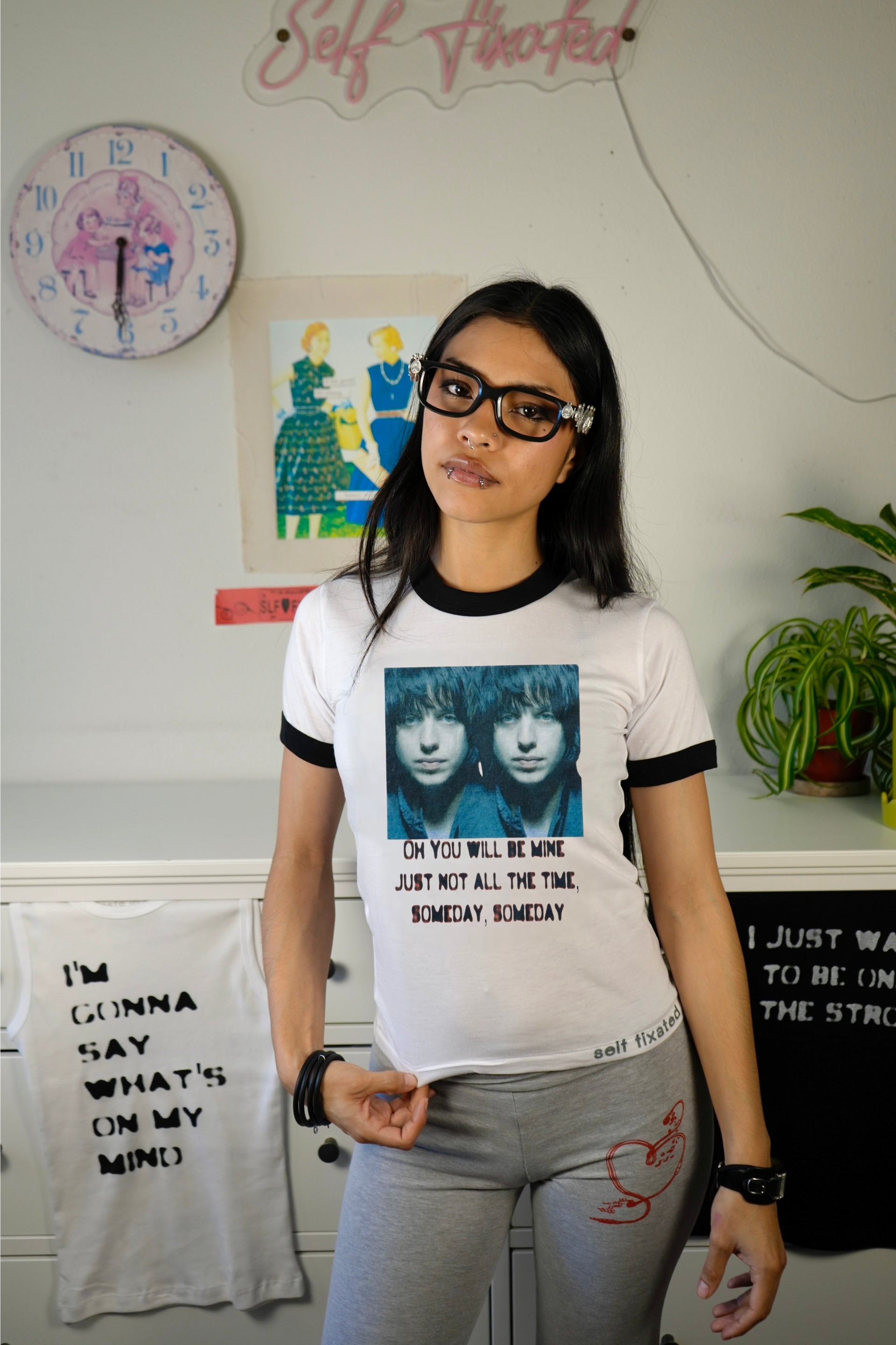 A little time Ringer tee