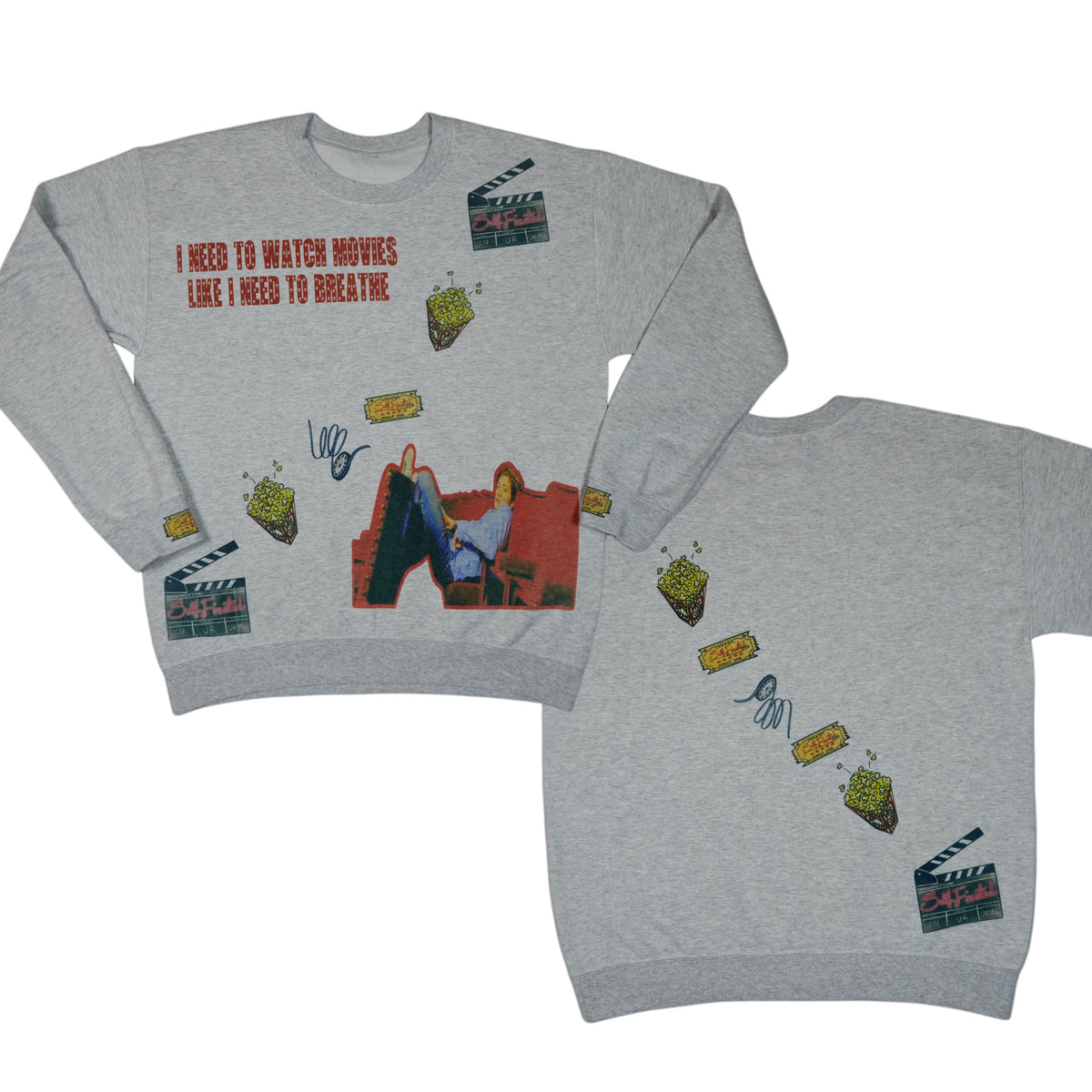 I need to watch movies like I need to breathe sweater