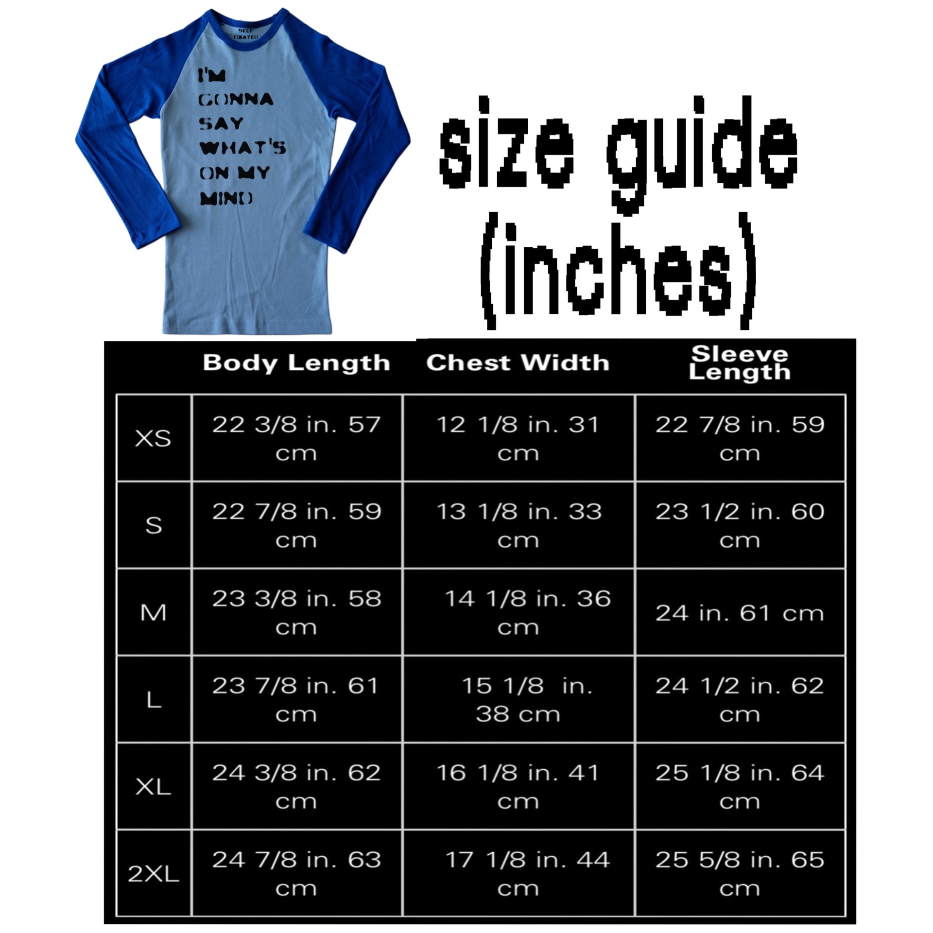 I'm gonna say what's on my mind 3/4 sleeve top