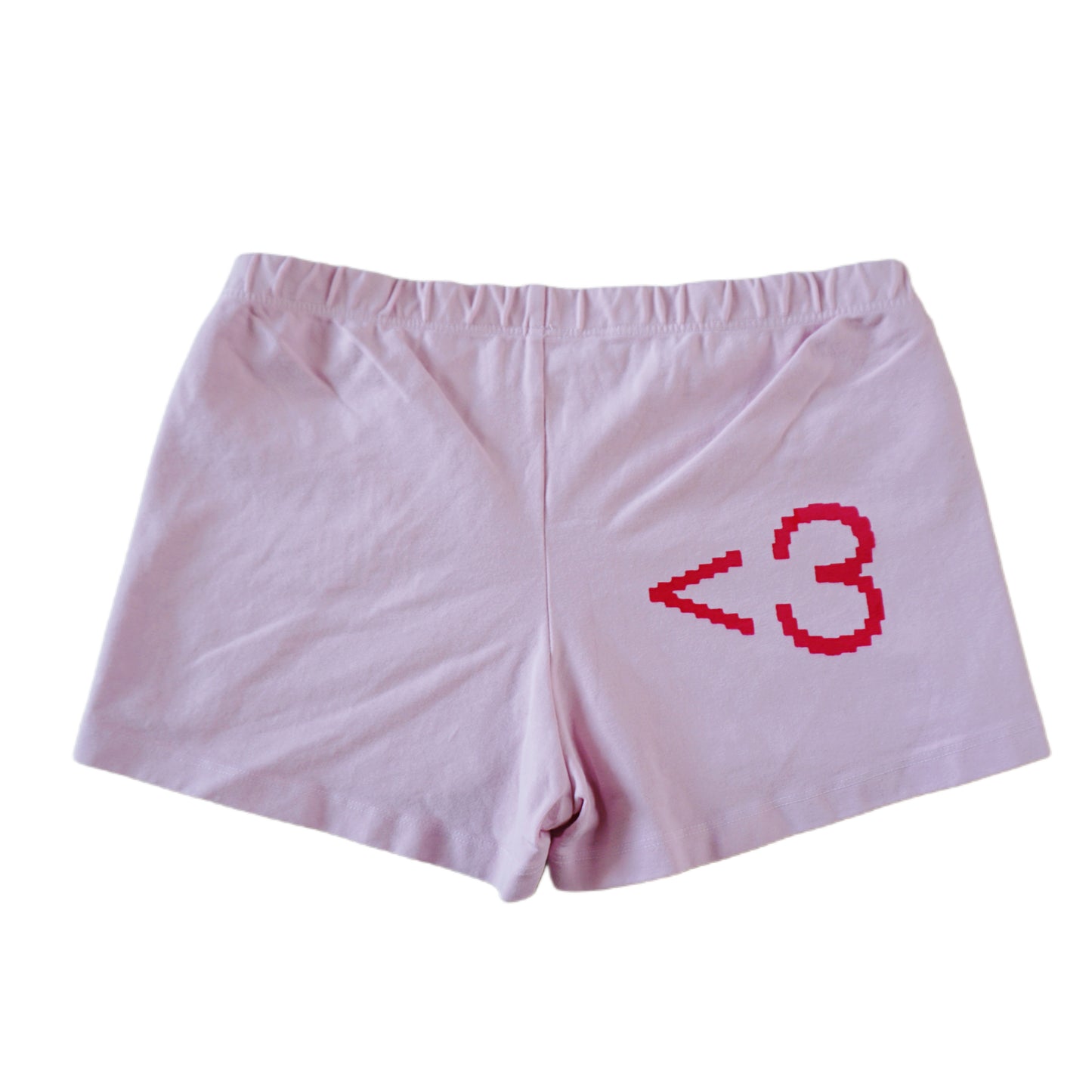 Heart print micro shorts