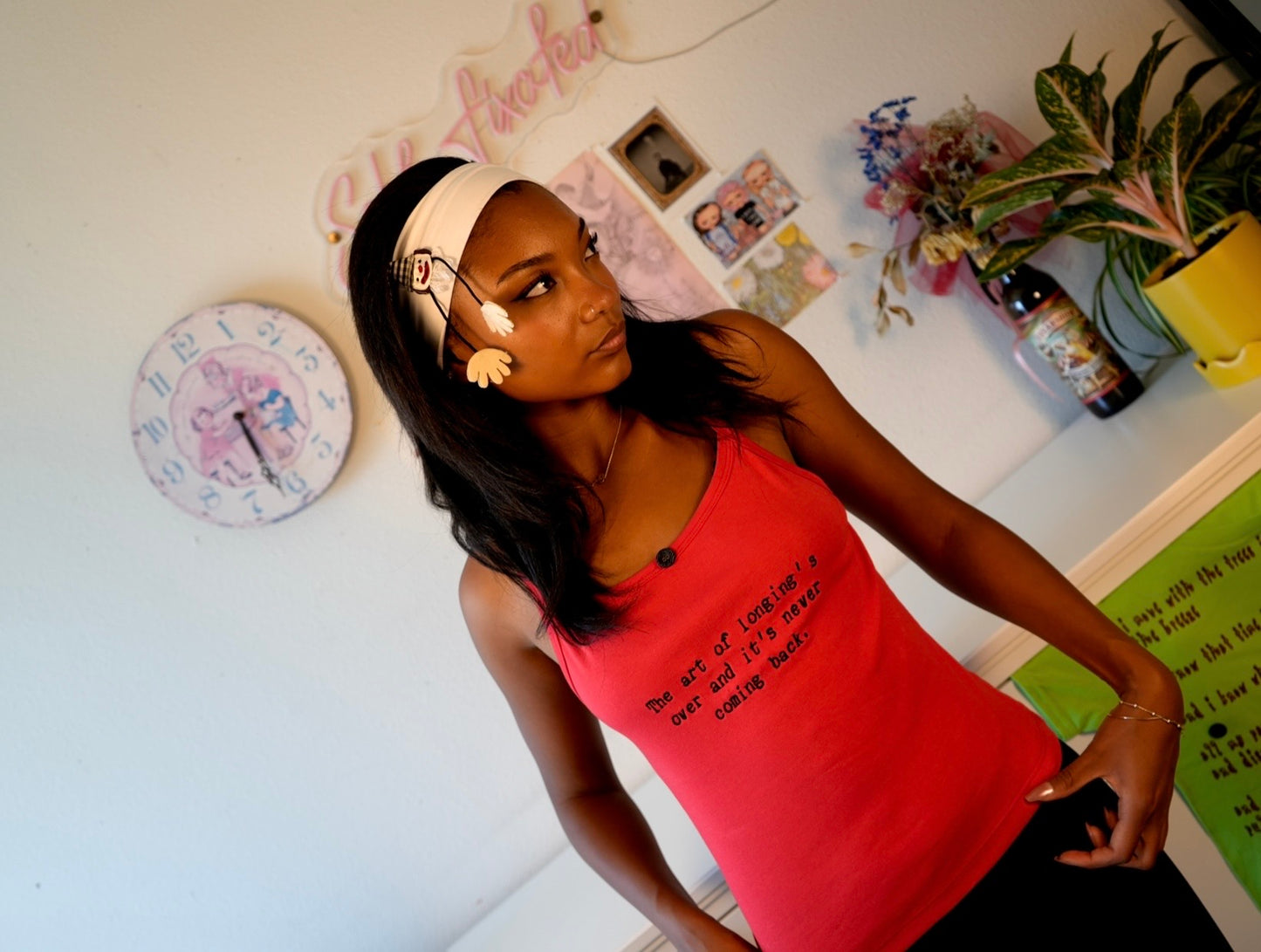 The art of longing's over tank top