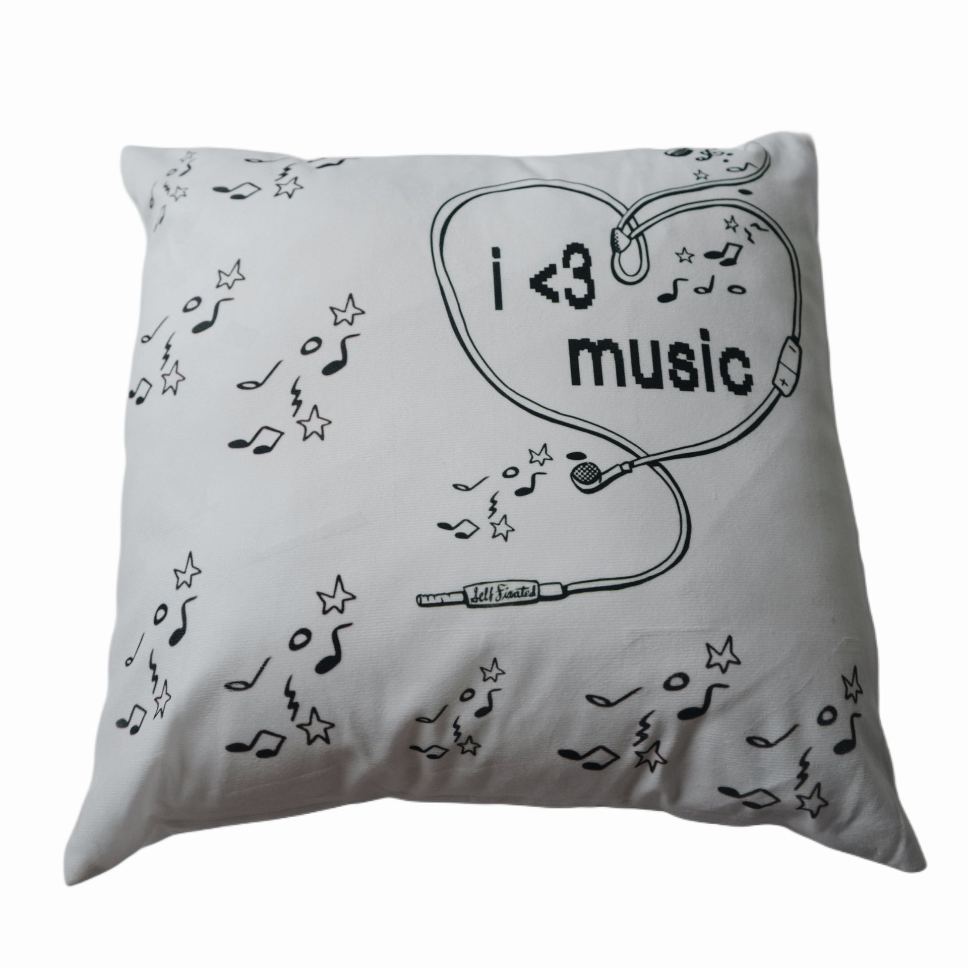 I <3 music pillow